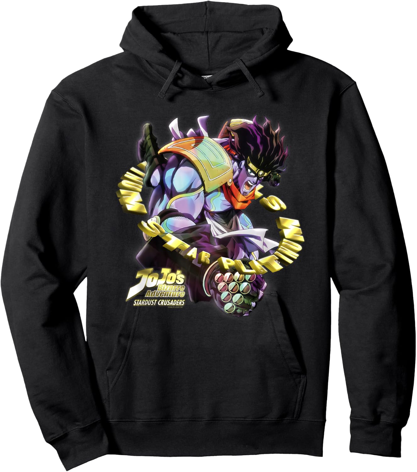 JoJo's Bizarre Adventure Stardust Crusaders Star Platinum Hoodie - Hoodie | Black