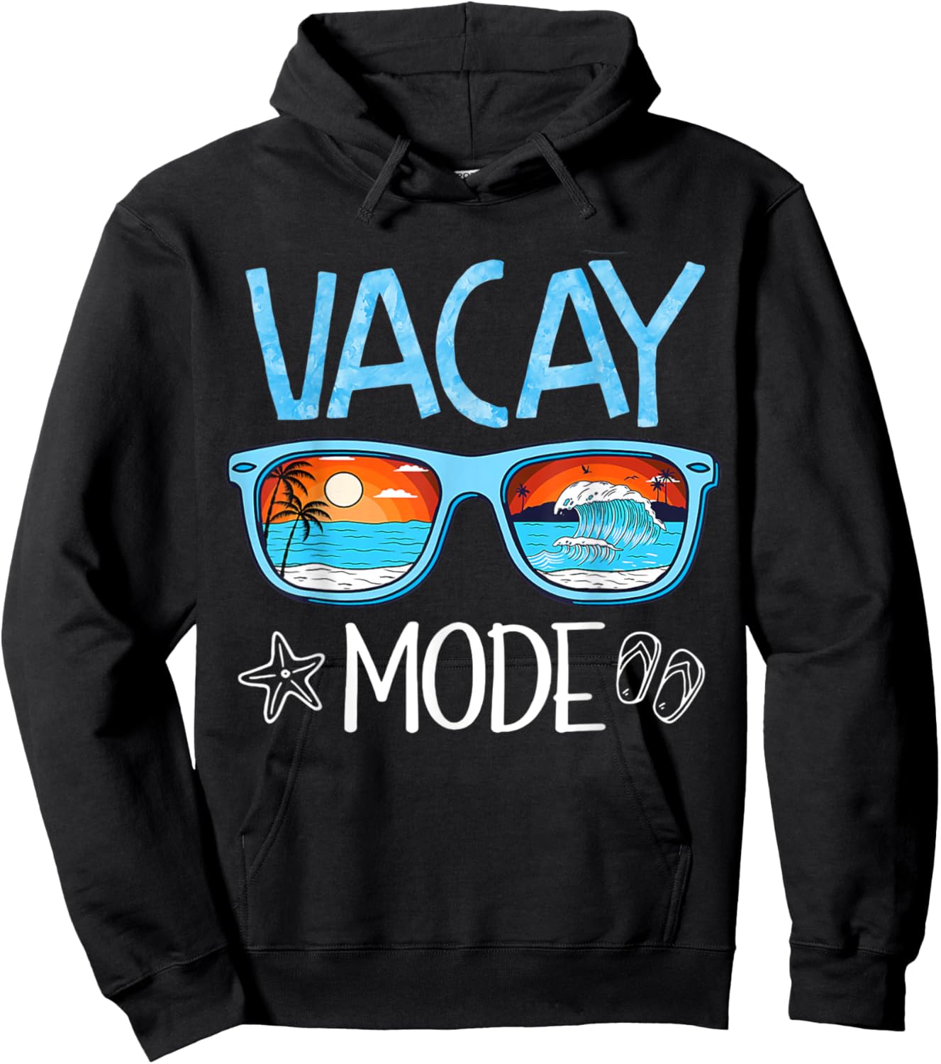 Vacay Mode Beach Vacation Summer Cruise Getaway Holiday Hoodie - Hoodie | Black