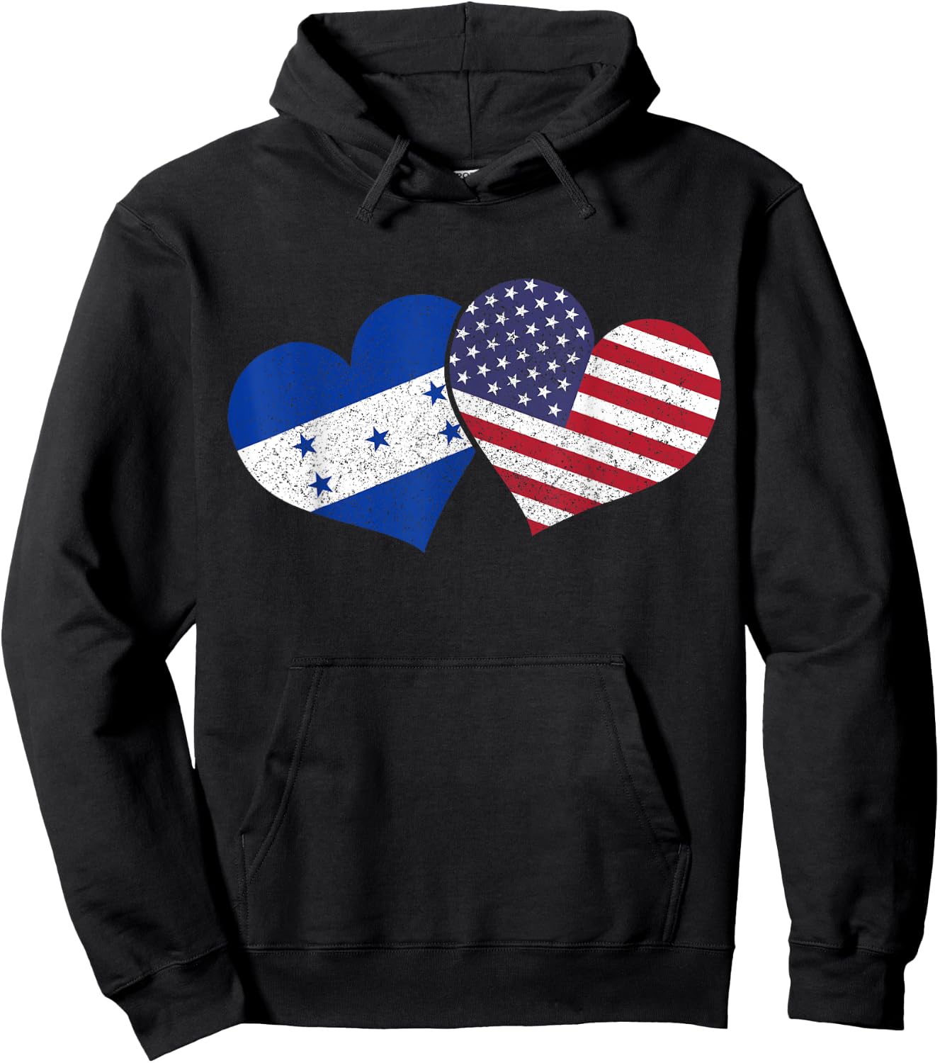 Honduras USA American Honduran Flag Pride Heritage Patriotic Hoodie - Hoodie | Black