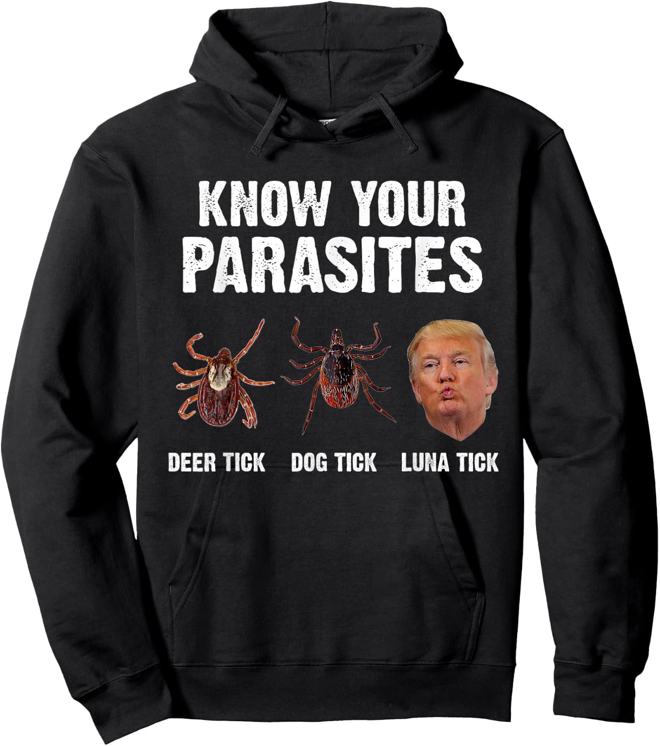 Know your parasites - Funny Anti Trump Hoodie - Hoodie | Black