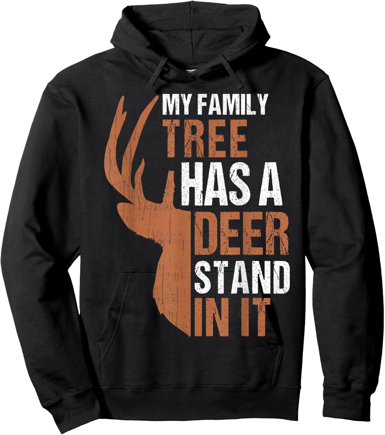 Family Tree Has Deer In Dad Deer Hunting Gift Son Daughter Hoodie - Hoodie | Black