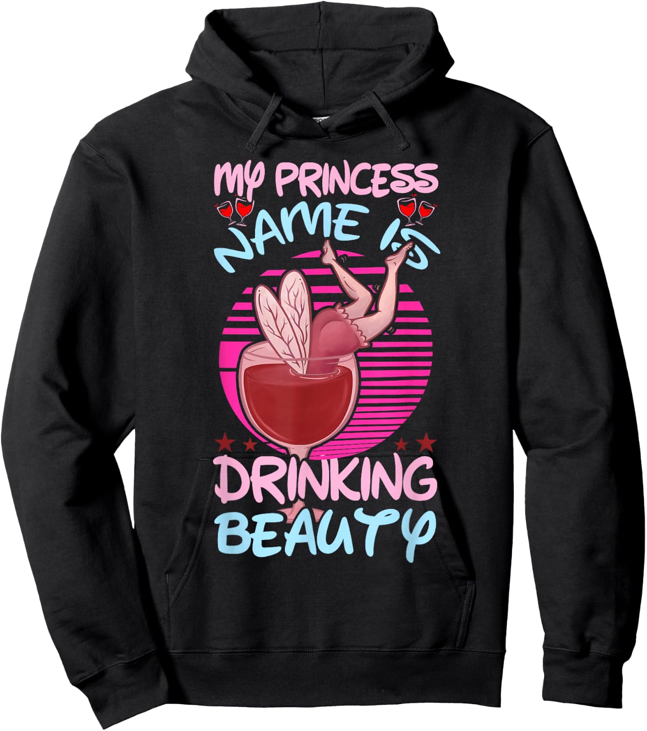 My Princessname is drinking beauty cocktail Hoodie - Hoodie | Black