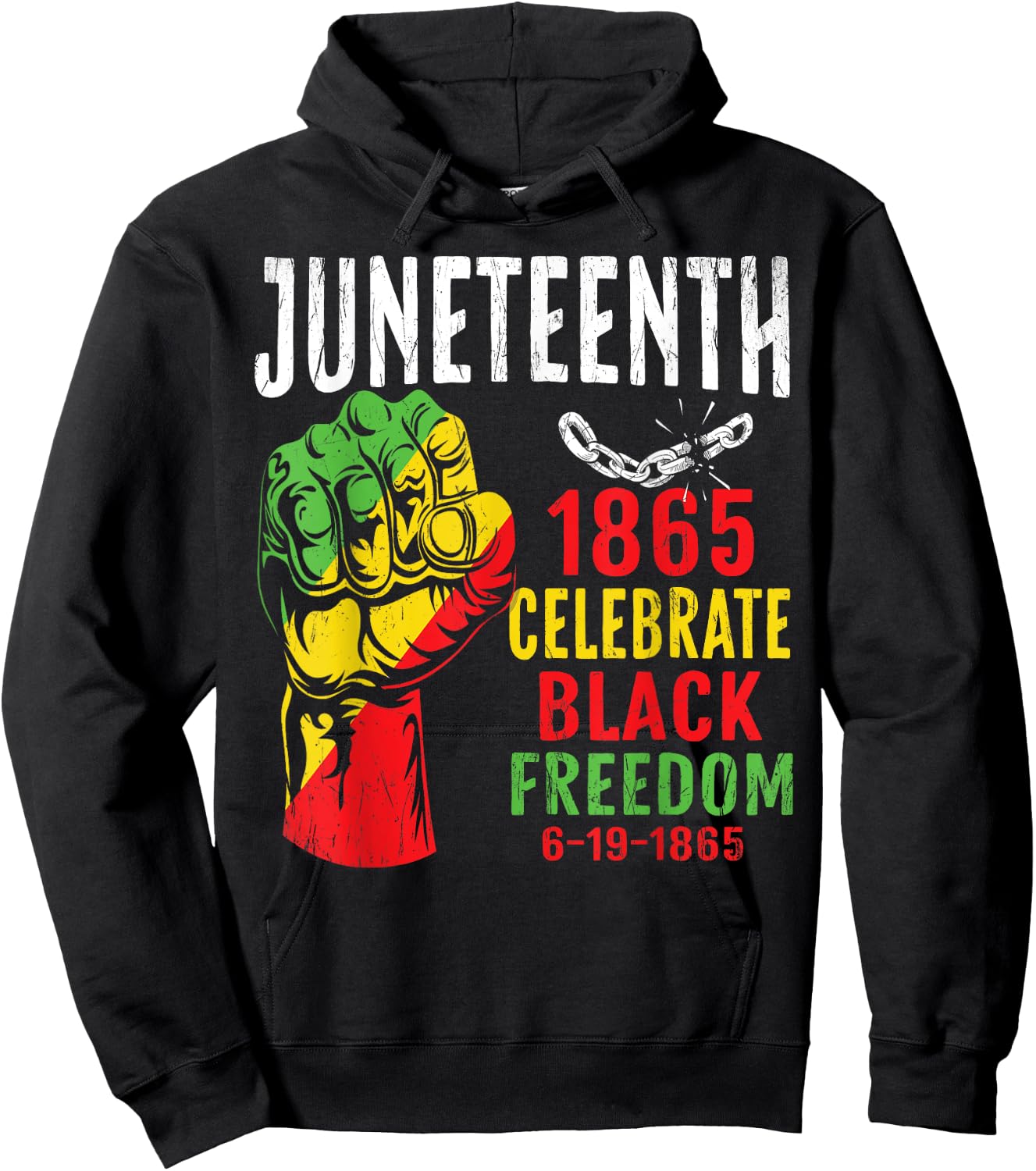 Juneteenth Celebrate Black Freedom Juneteenth Shirt African Hoodie - Hoodie | Black