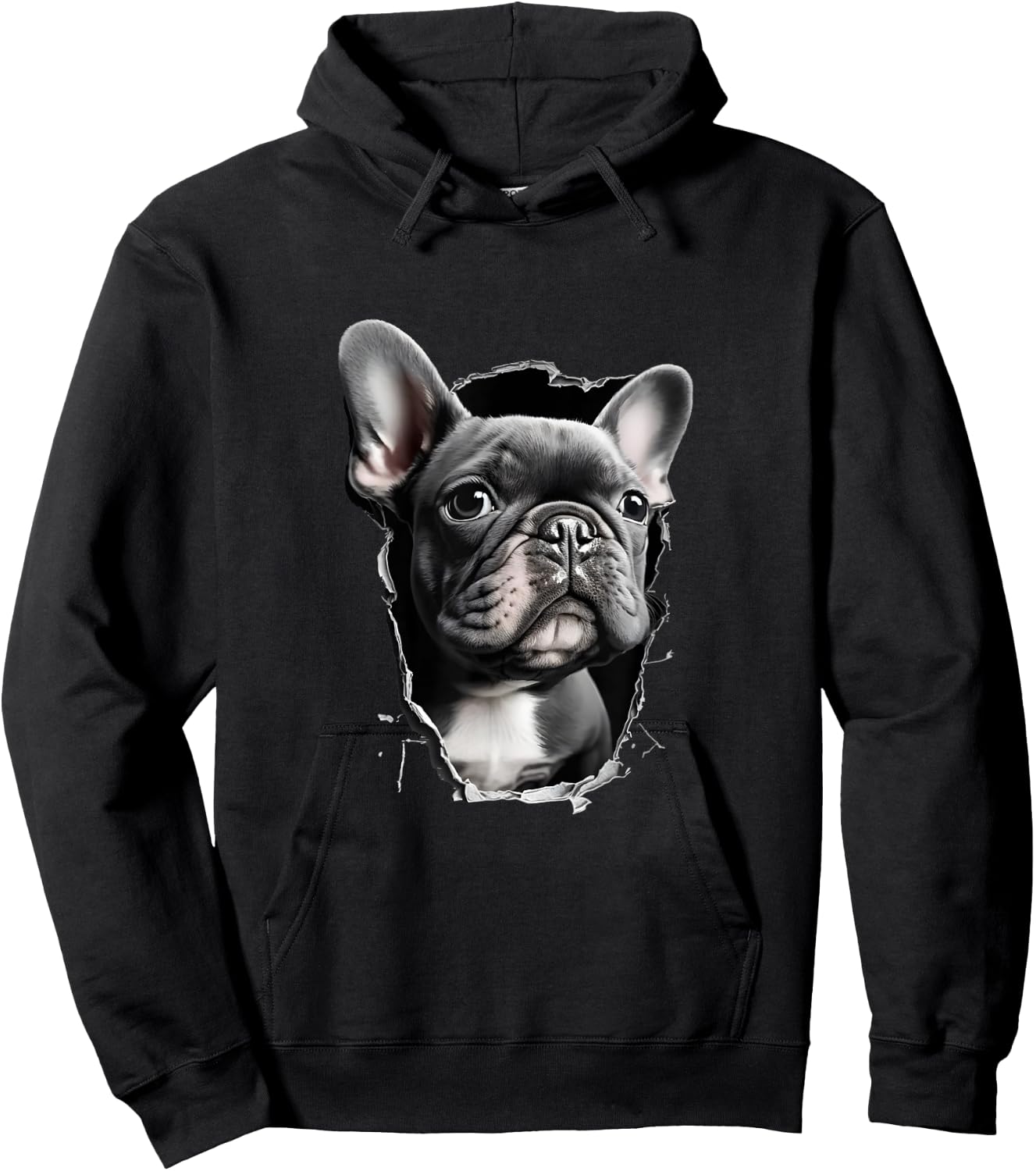 French Bulldog Kids Clothes Frenchie Dad Mom Hoodie - Hoodie | Black