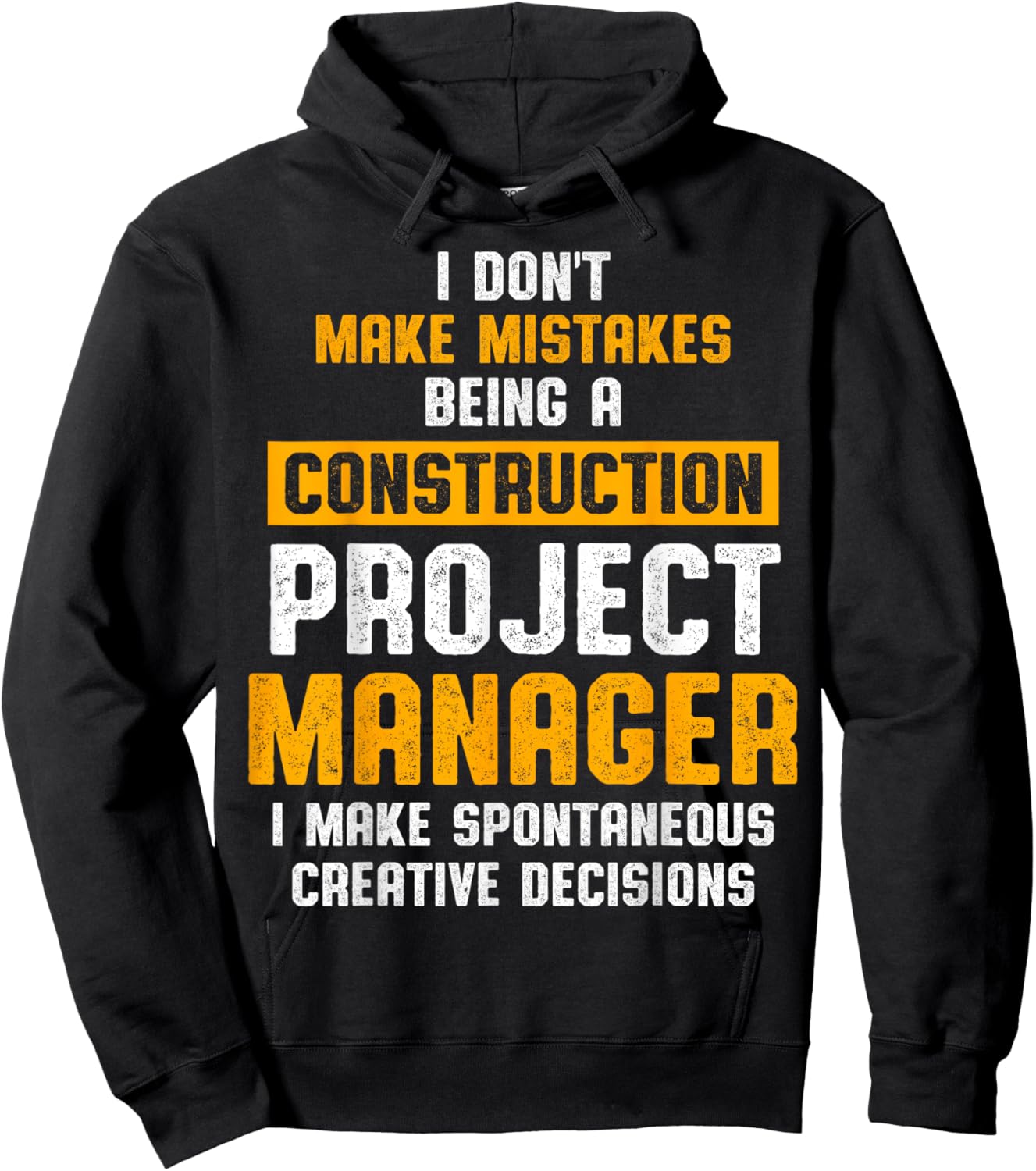 Construction Project Manager Supervisor Hoodie - Hoodie | Black