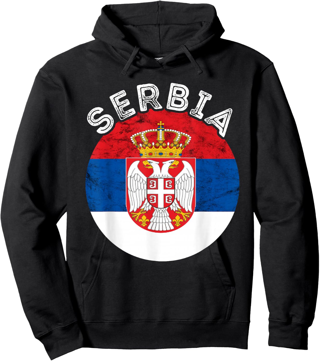 Serbia Serbian Pride Serbian Football Serbian Flag Srbija Hoodie - Hoodie | Black