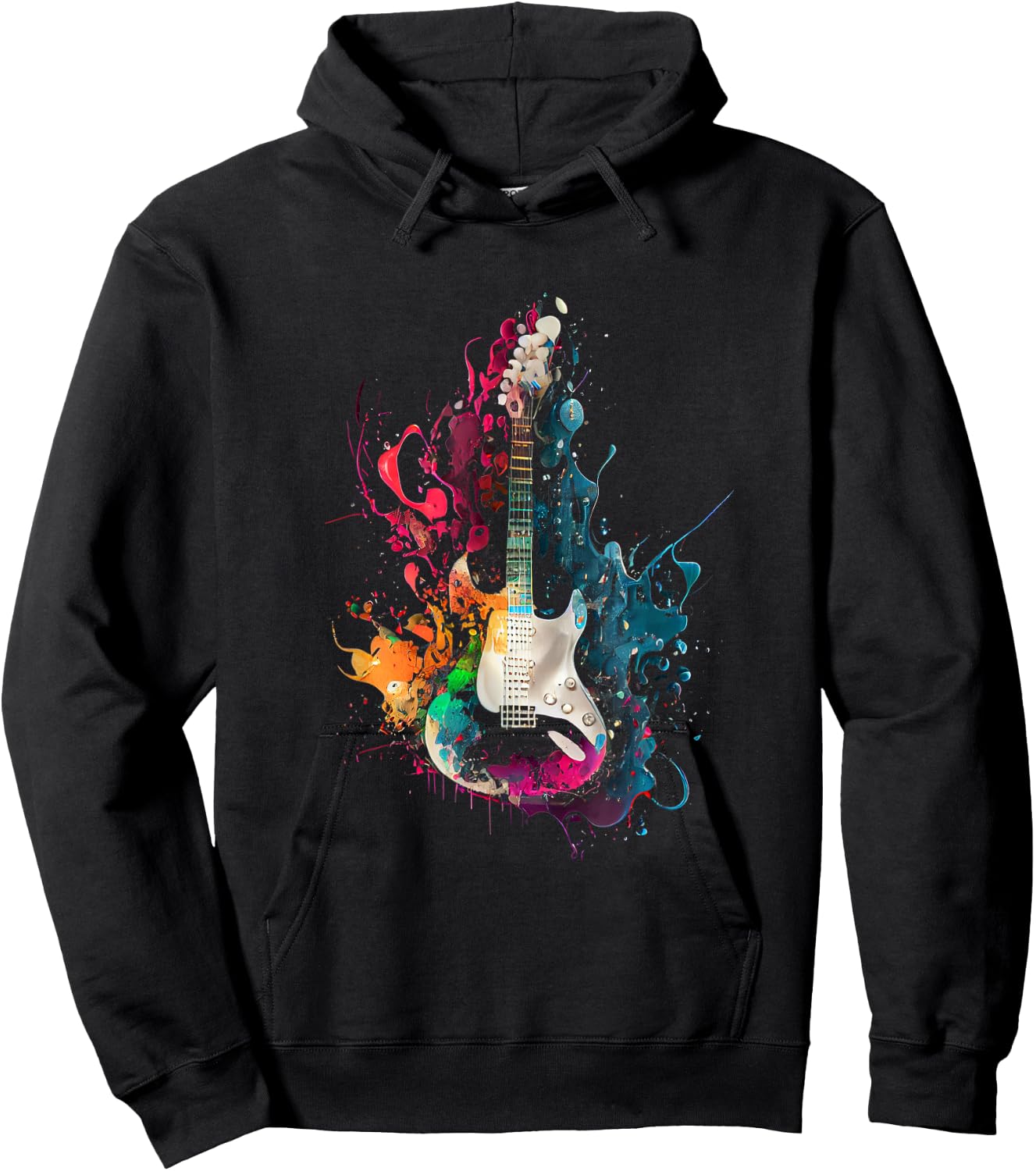 Guitars Musicians Guitarists Hoodie - Hoodie | Black