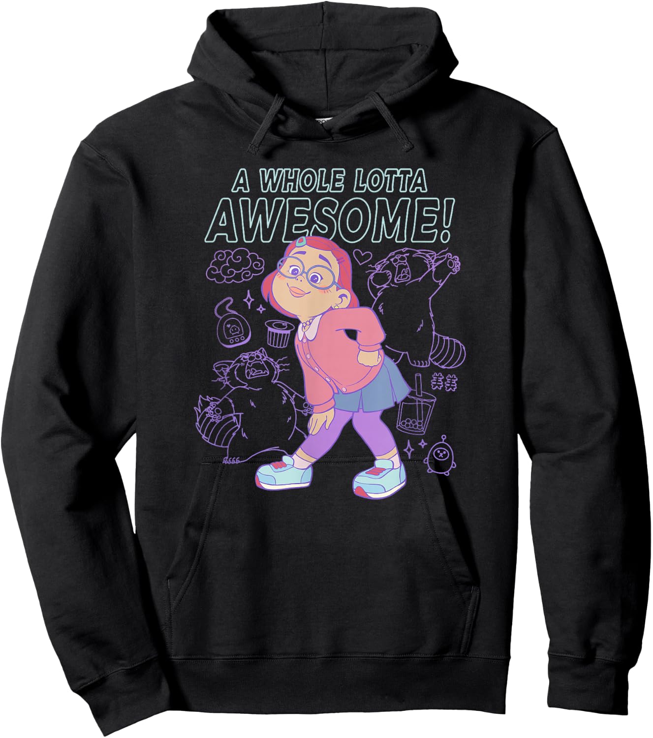 Disney Pixar Turning Red Mei Whole Lotta Awesome Hoodie - Hoodie | Black