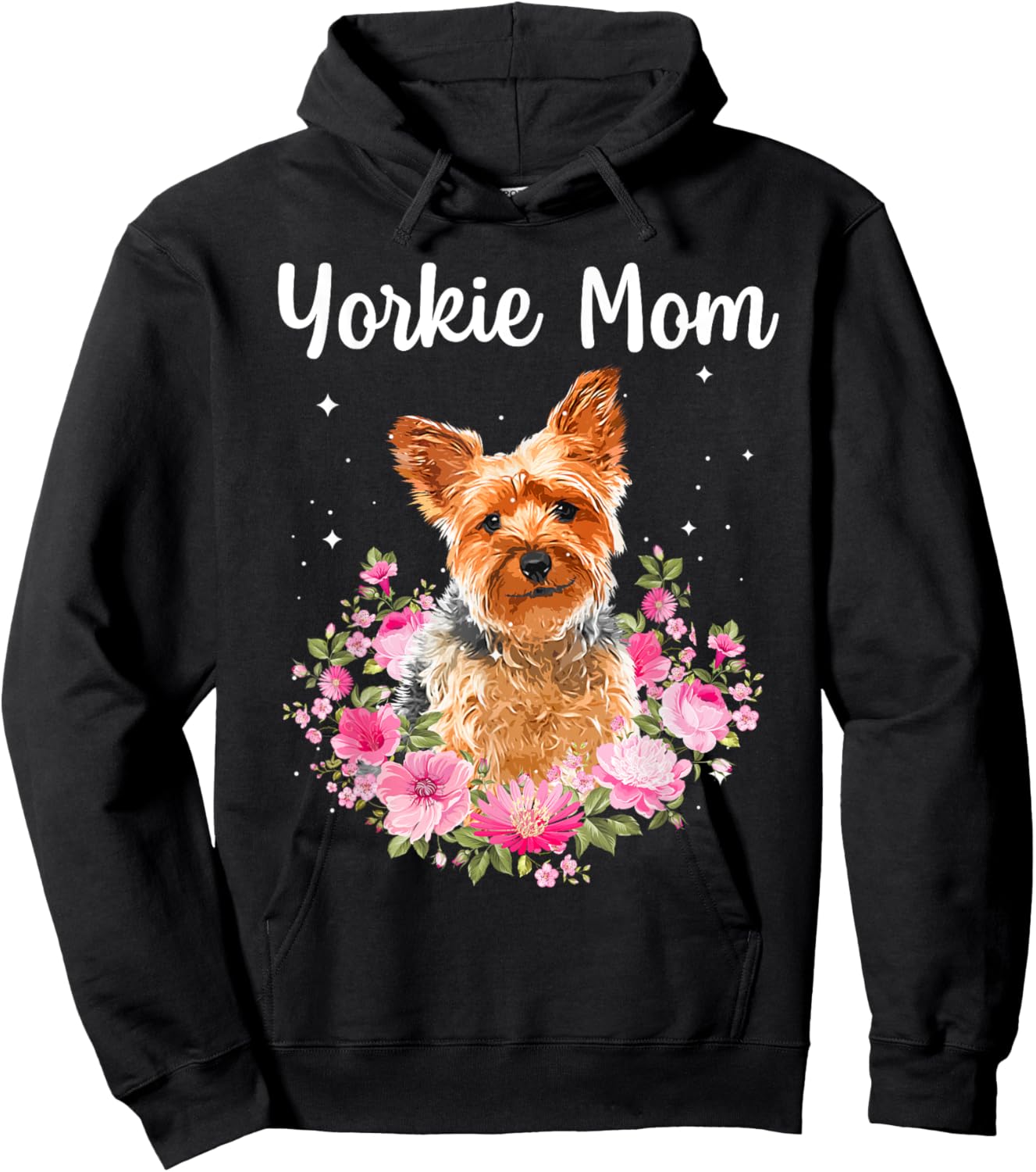 Cool Yorkshire Terrier Mom Yorkie Lovers Pet Dog Hoodie - Hoodie | Black