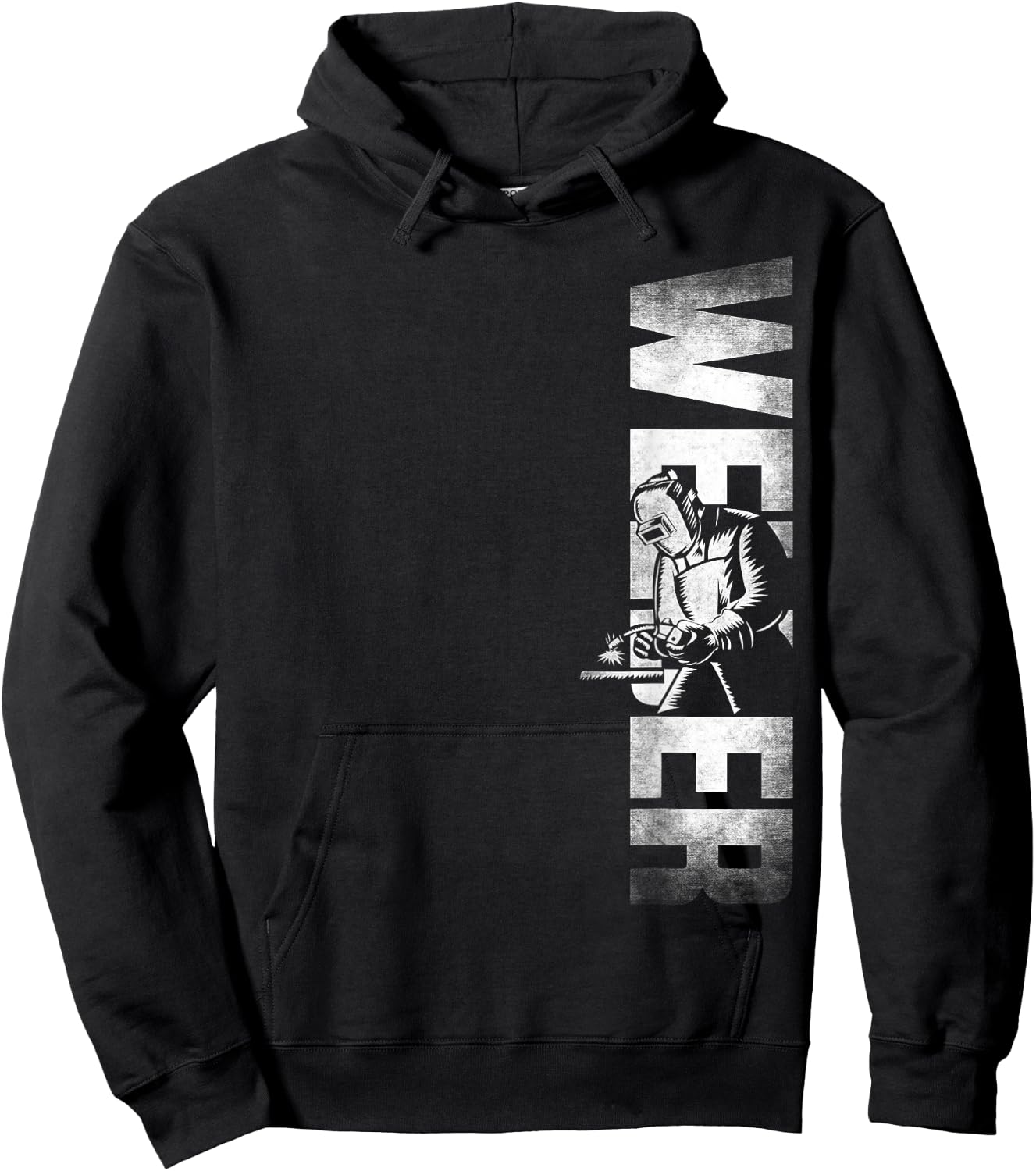 Welding Welder DA0 Welding Welder - - Black - Small - Short Sleeve - Classic Fit Hoodie - Hoodie | Black