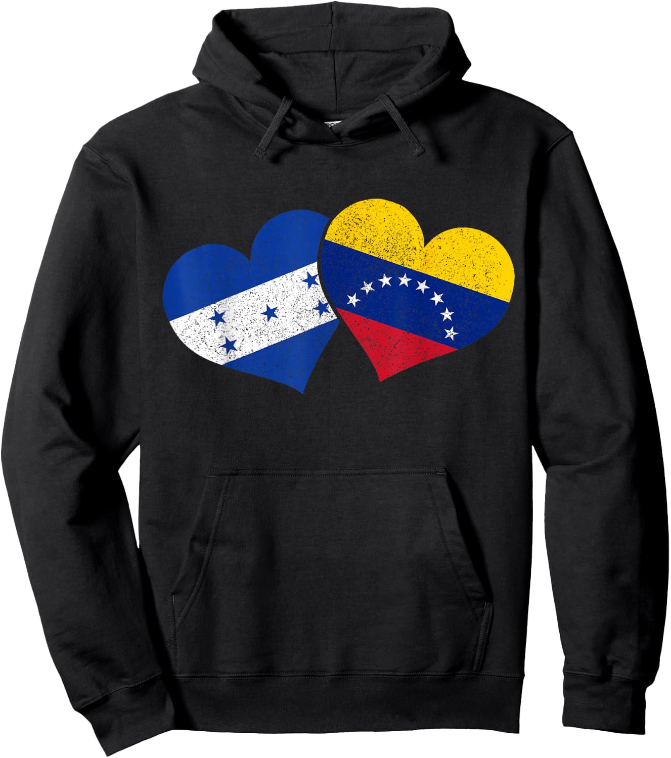 Honduras Venezuela Venezuela Honduran Flag Pride Heritage Hoodie - Hoodie | Black