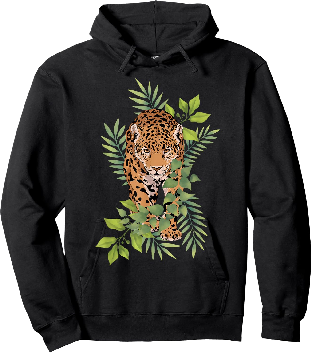 Wild Jaguar Jungle Nature for Cat Lover Hoodie - Hoodie | Black