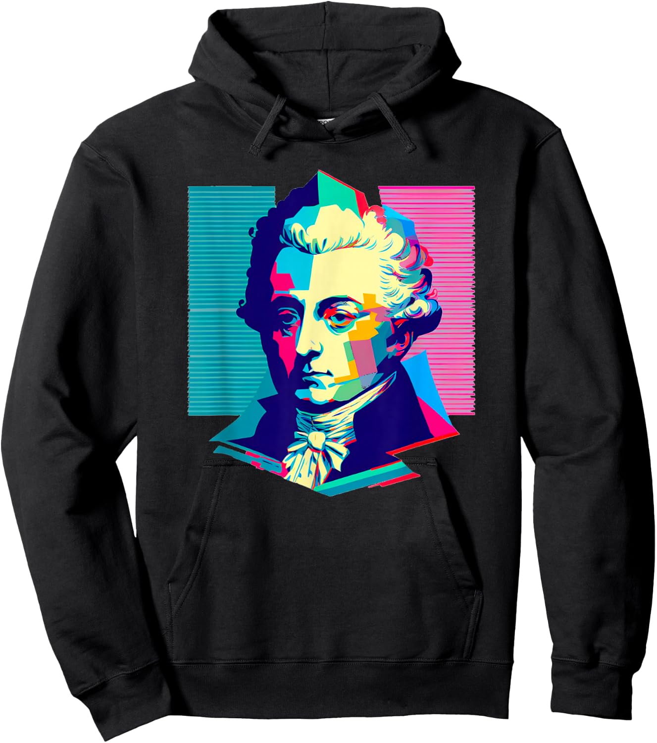 Wolfgang Amadeus Mozart Hoodie - Hoodie | Black