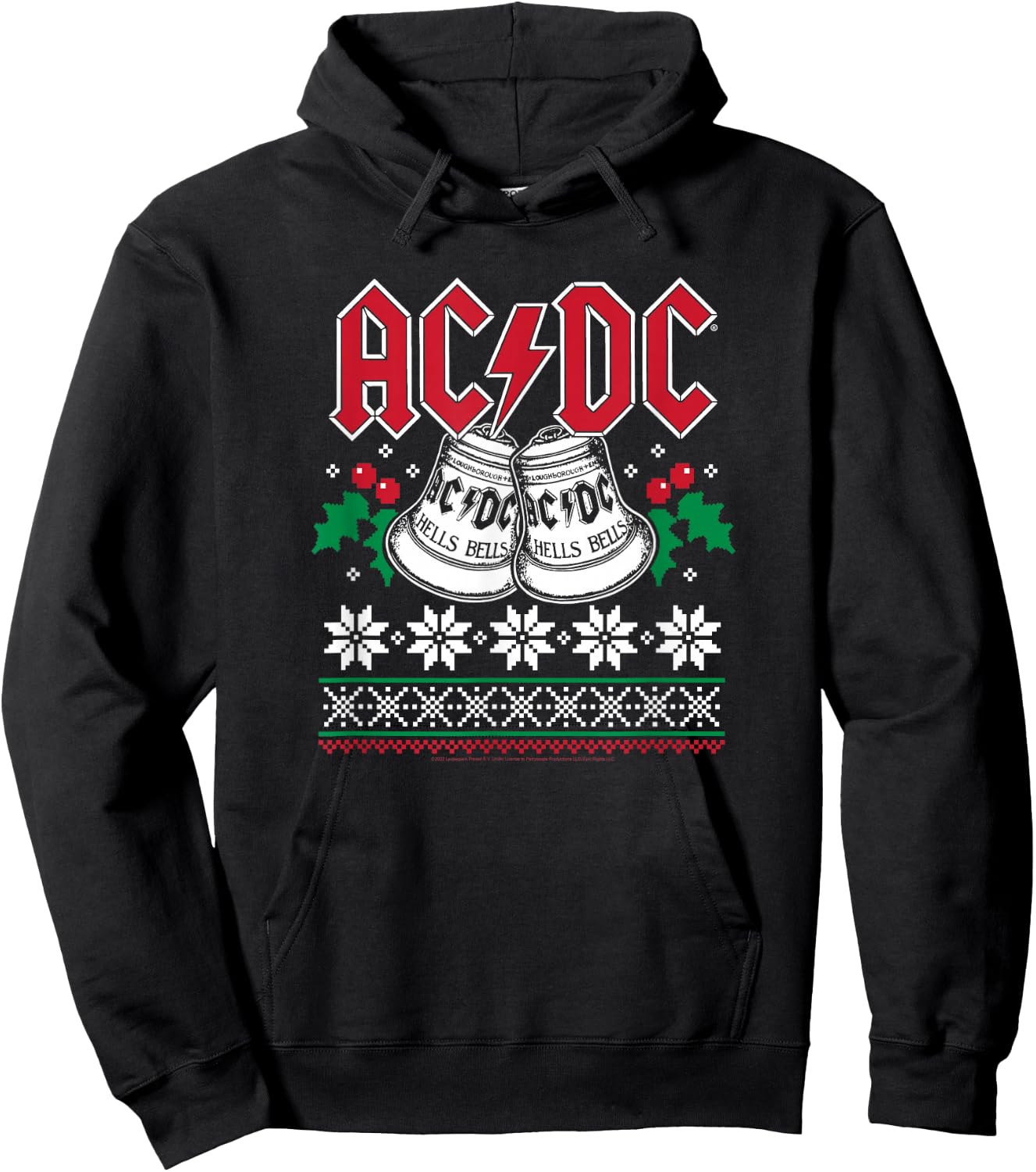 ACDC - Hells Bells Christmas Hoodie - Hoodie | Black