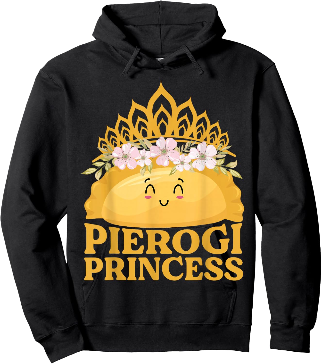 Pierogi Princess - Funny Pierogi Polish Dumpling Hoodie - Hoodie | Black