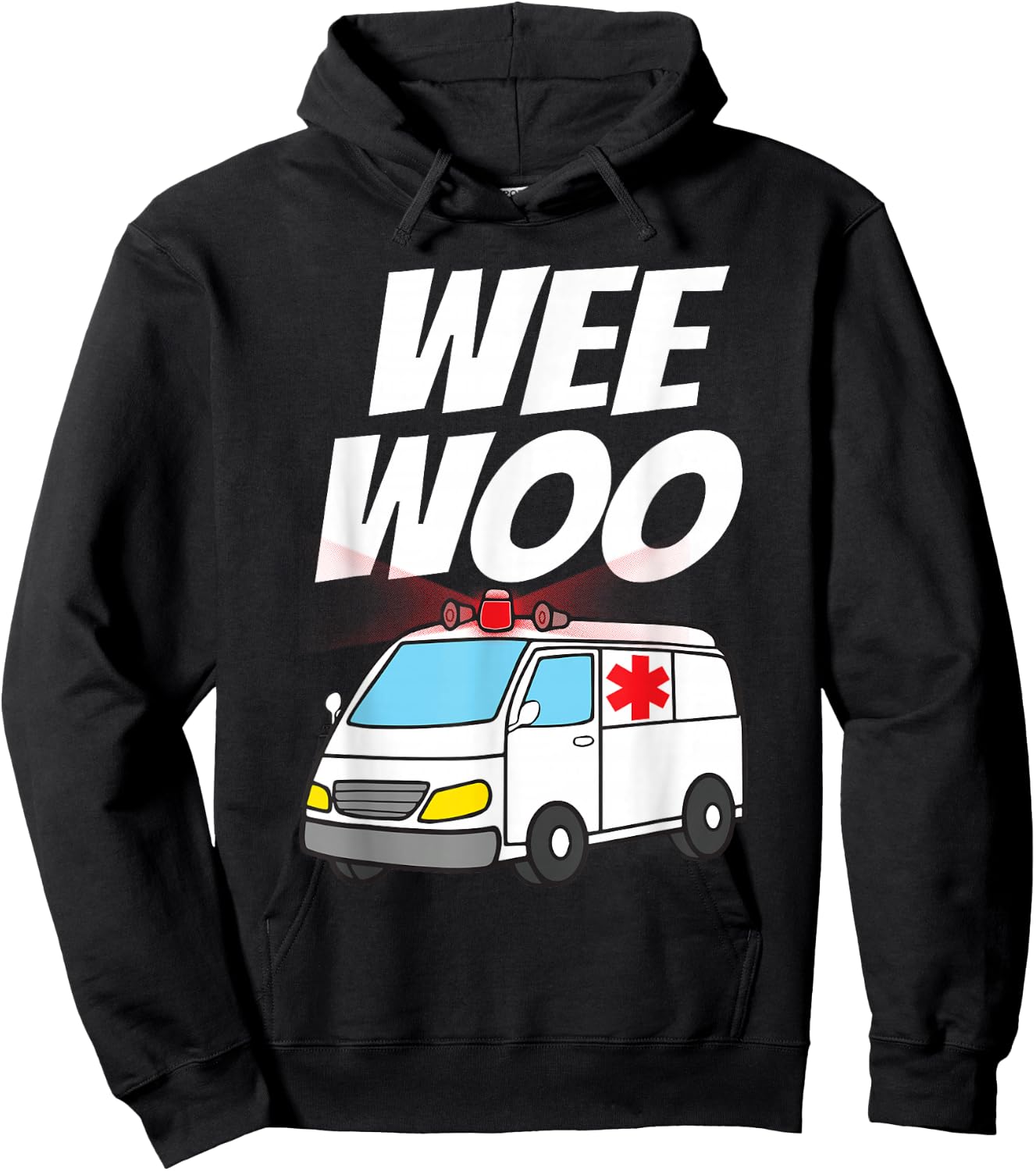 Funny EMT Ambulance Design For Kids Boys Girls EMS Paramedic Hoodie - Hoodie | Black