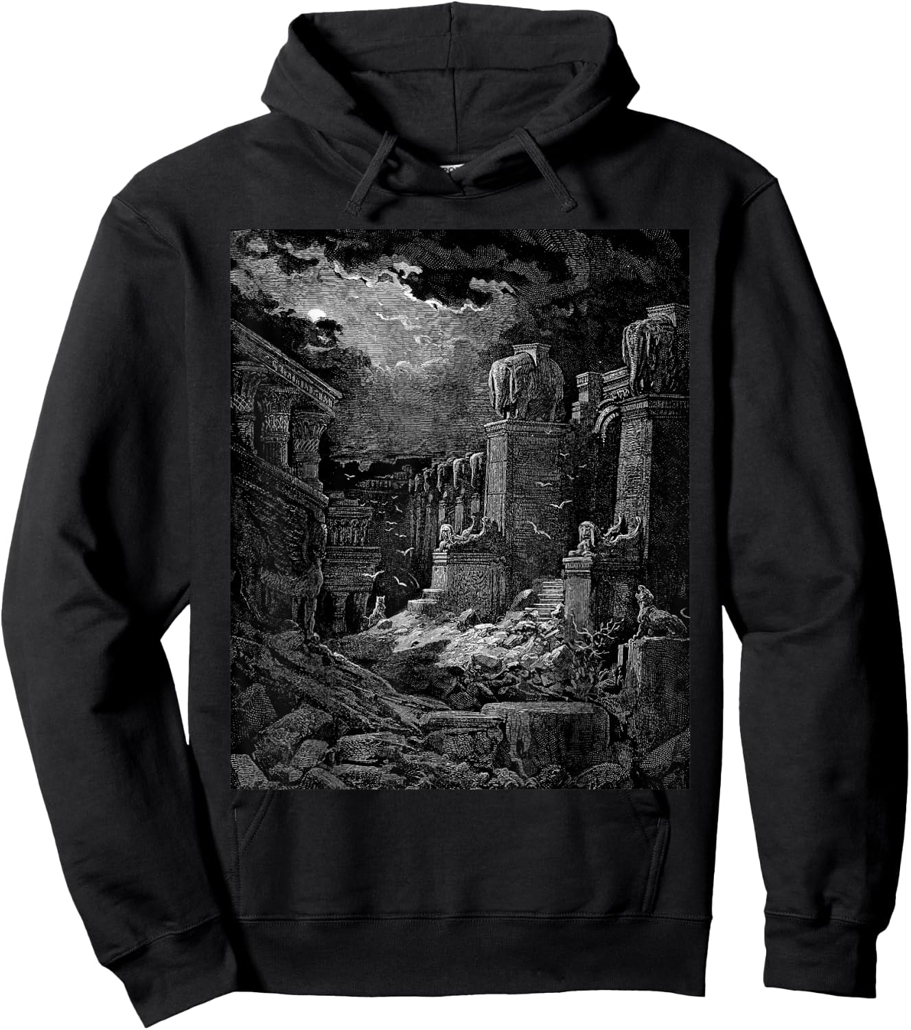 Babylon Fallen Gustave Dore Biblical Art Hoodie - Hoodie | Black