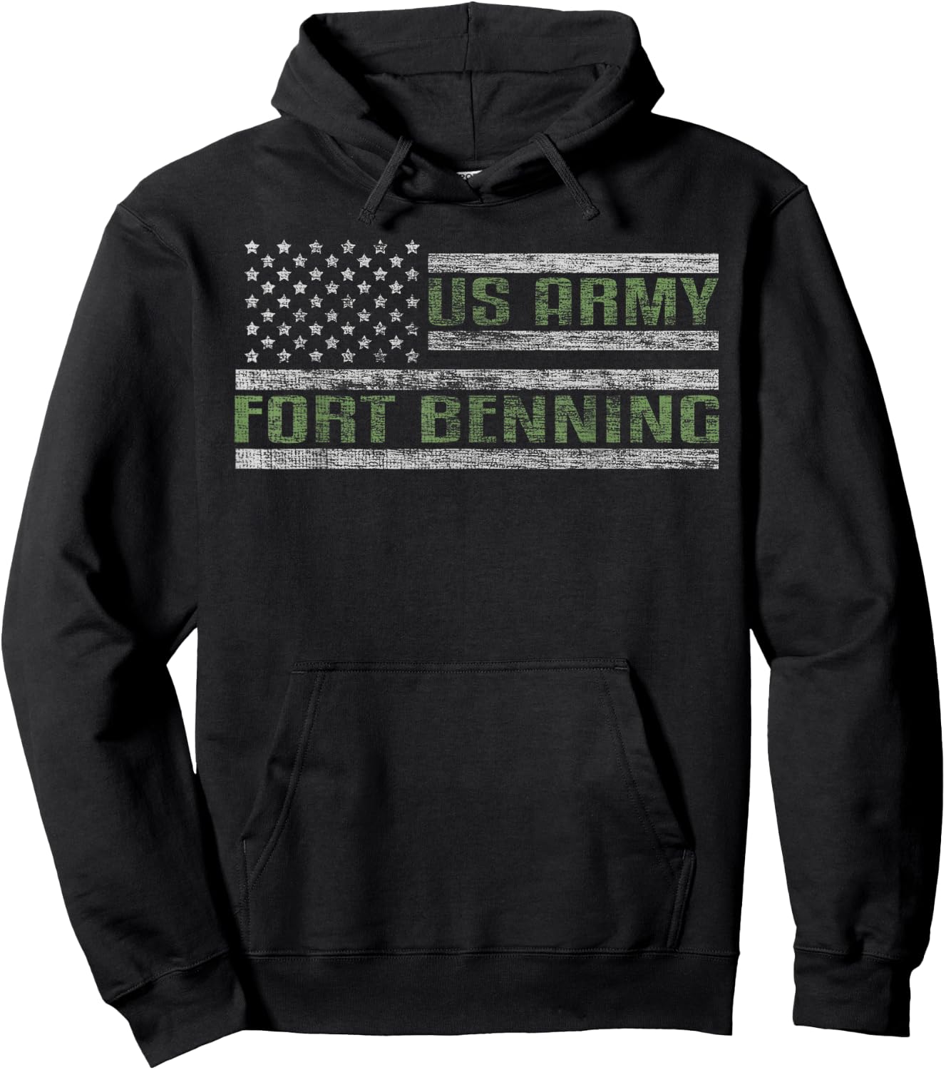 Fort Benning US Army Garrison United States Military Base Hoodie - Hoodie | Black
