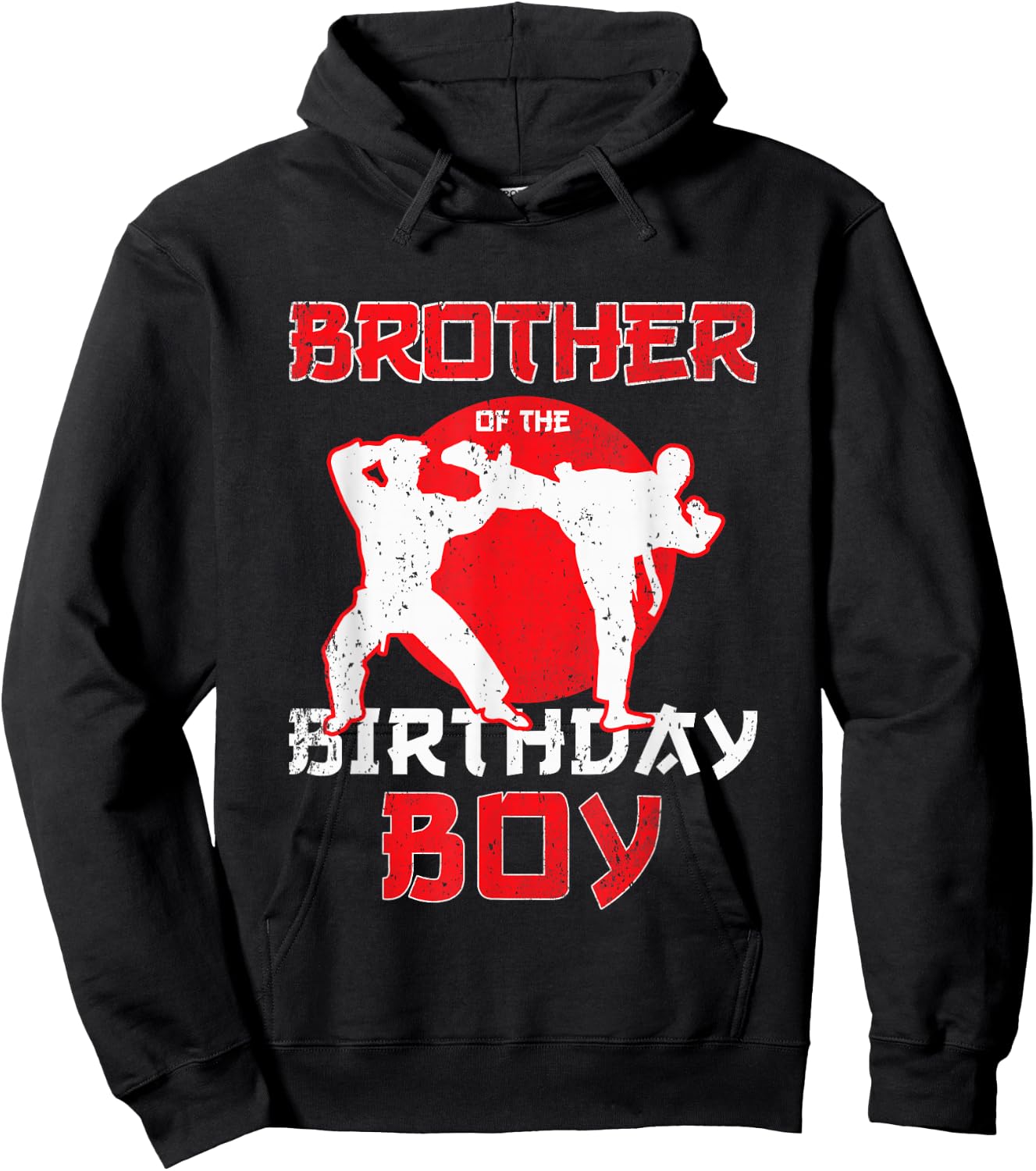 Brother Of The Birthday Karate Taekwondo Boy Martial Arts Hoodie - Hoodie | Black