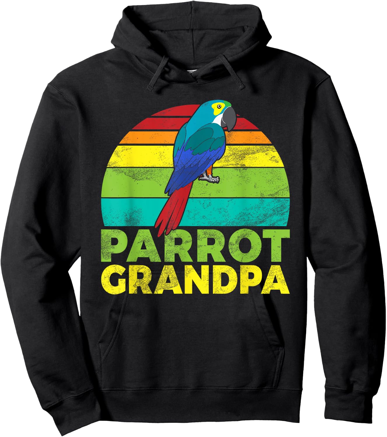 Parrot Grandpa Hoodie - Hoodie | Black