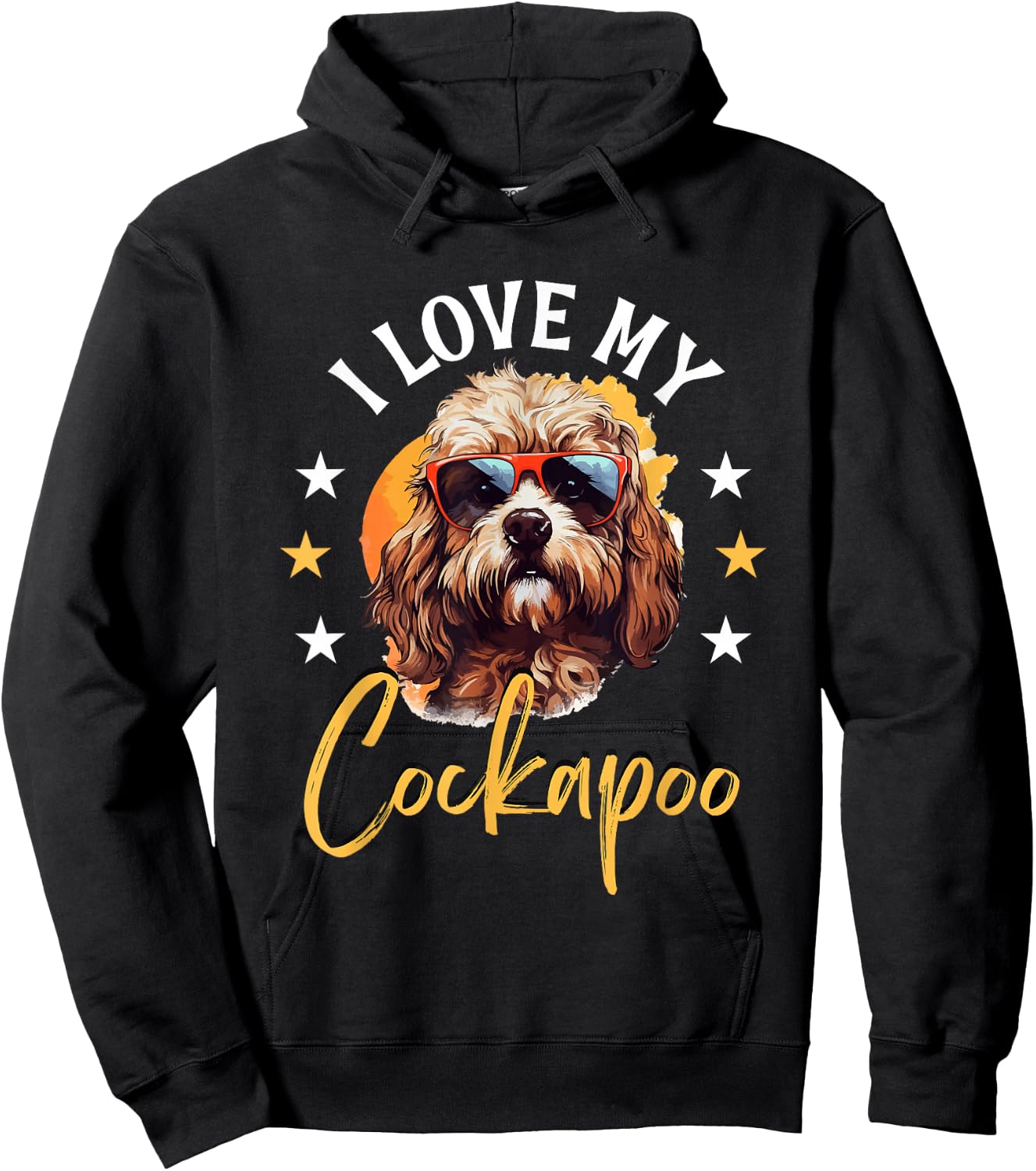 Cockapoo Dog Breed Pet I Love my Cockapoo Men Women Girls Kids Hoodie - Hoodie | Black