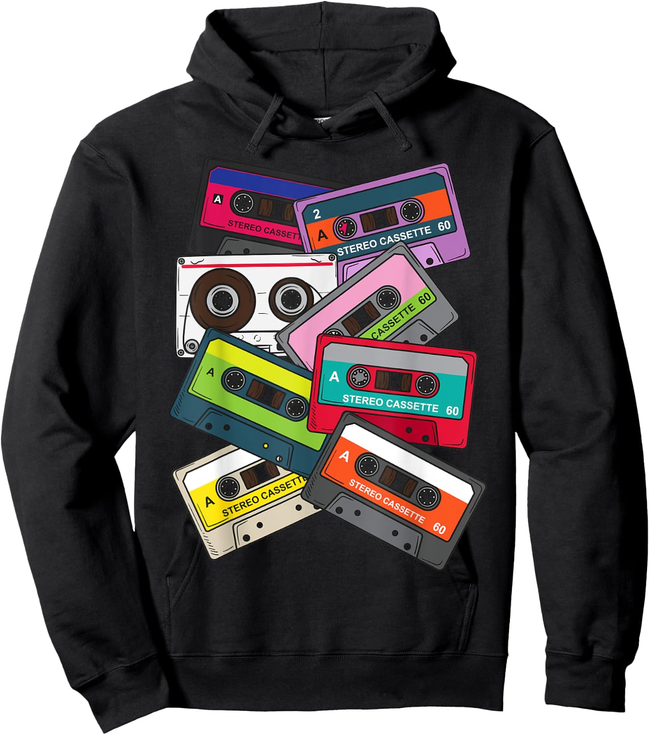 Eighties 80's Kid Best Era Ever Born In the 80's Cassette Hoodie - Hoodie | Black