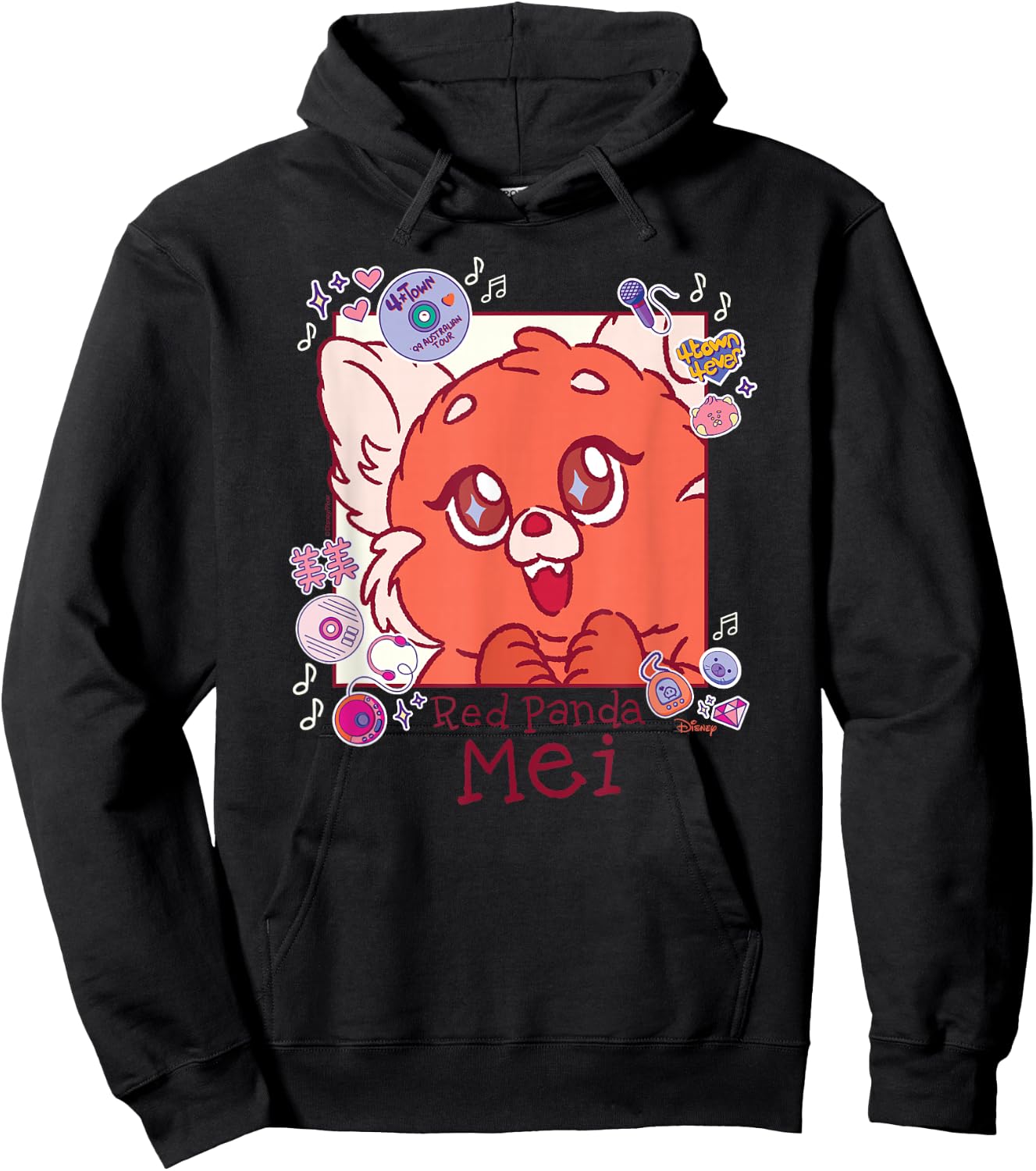 Turning Red - Red Panda Mei Hoodie - Hoodie | Black