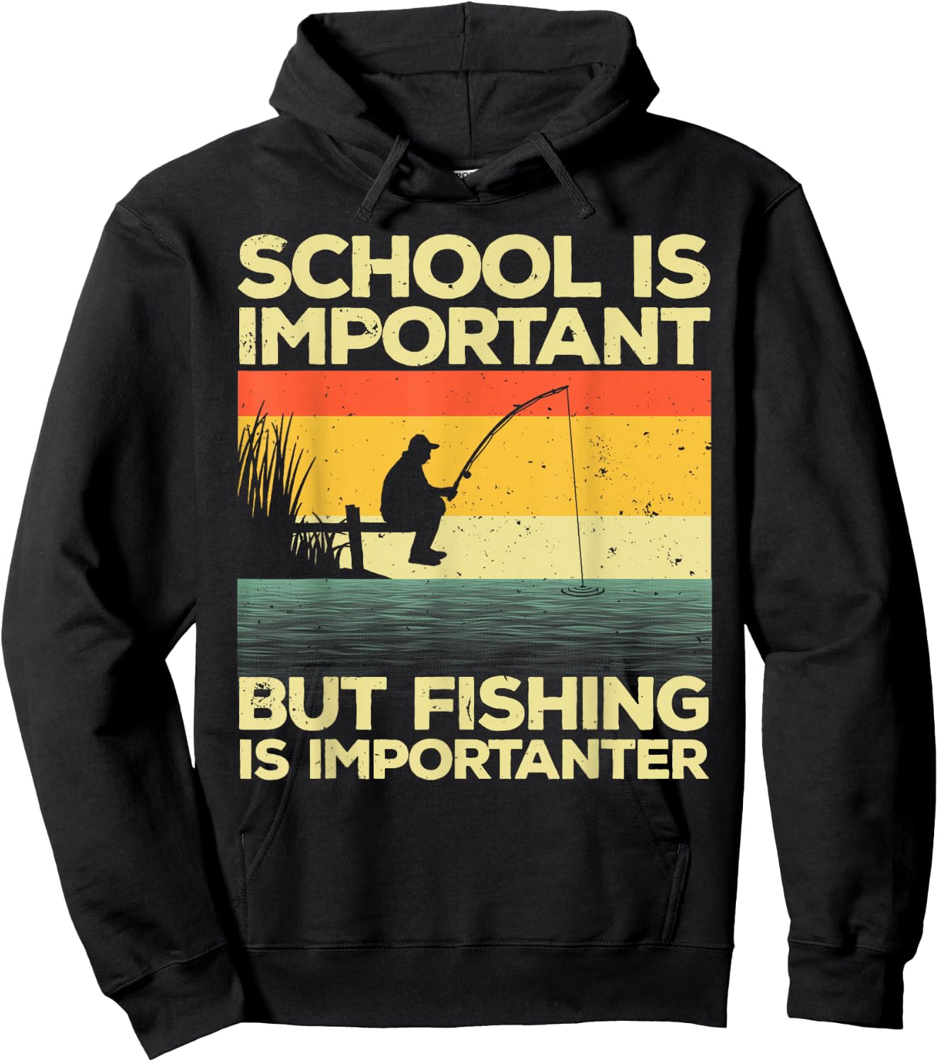 Cool Fishing Women Bass Fishing Fisherman Fish Trout Small Hoodie - Hoodie | Black