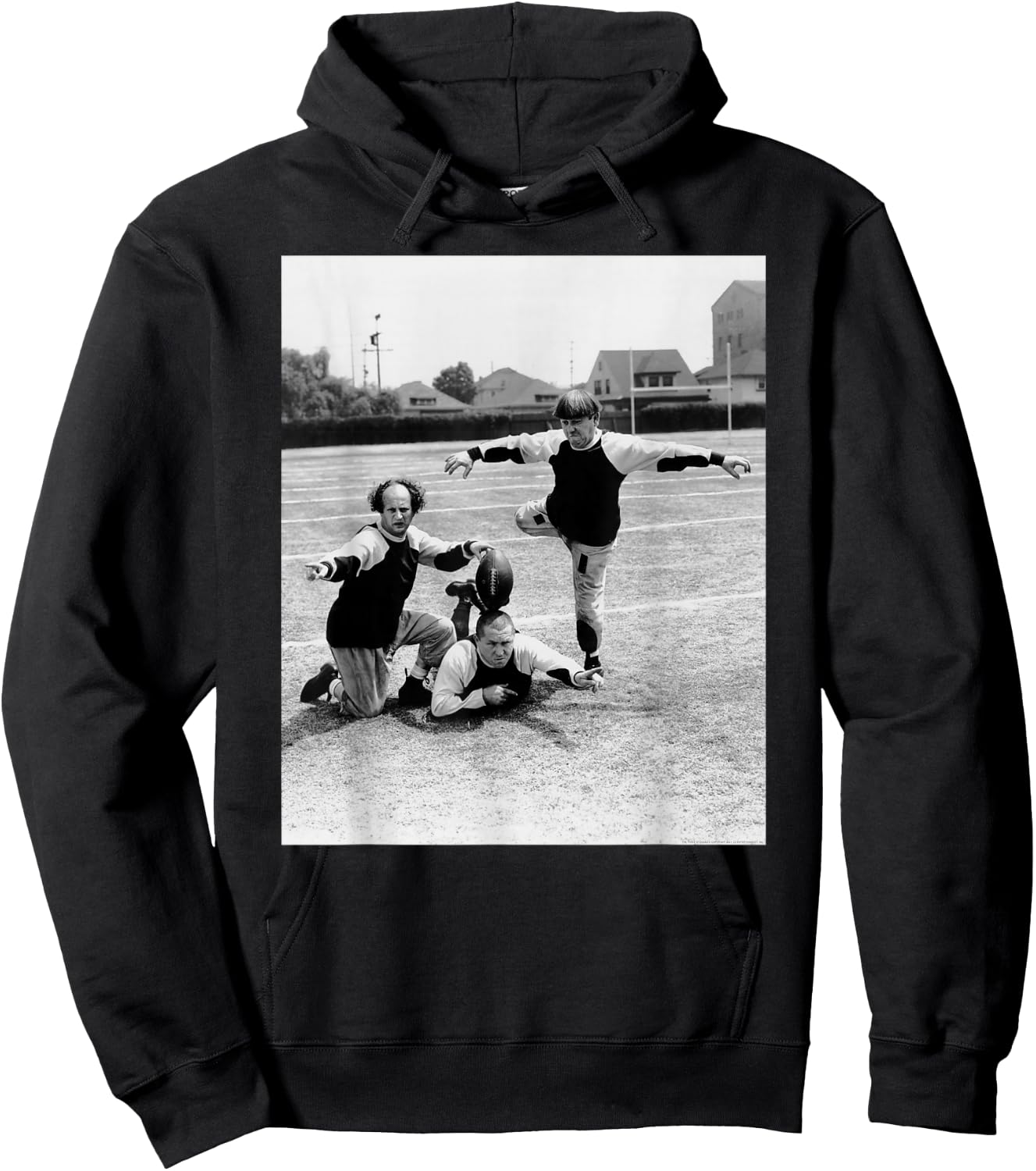 Three Stooges Football – Kick Off Hoodie - Hoodie | Black