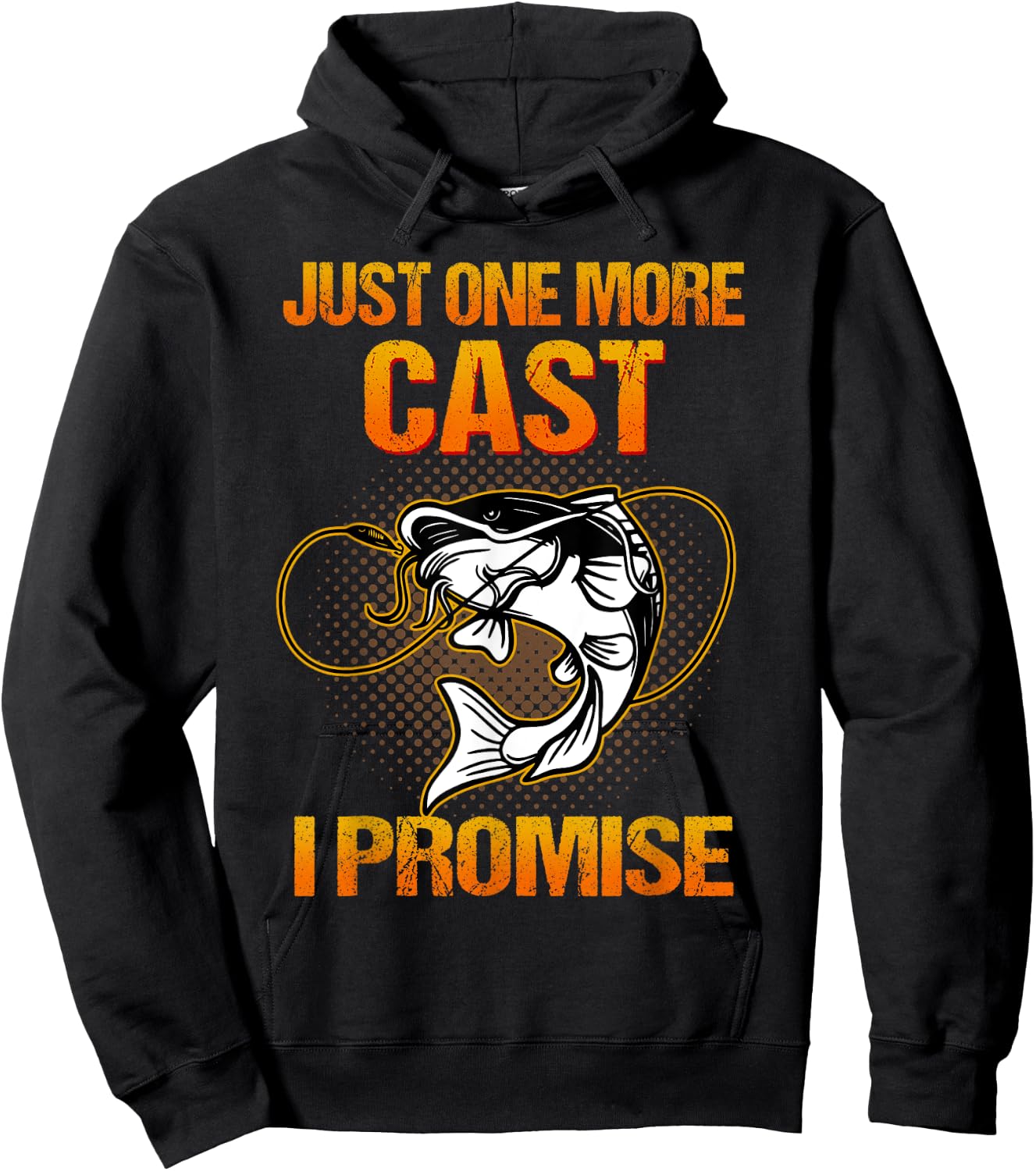 Just One More Cast I Promise Fish Fishing Hoodie - Hoodie | Black