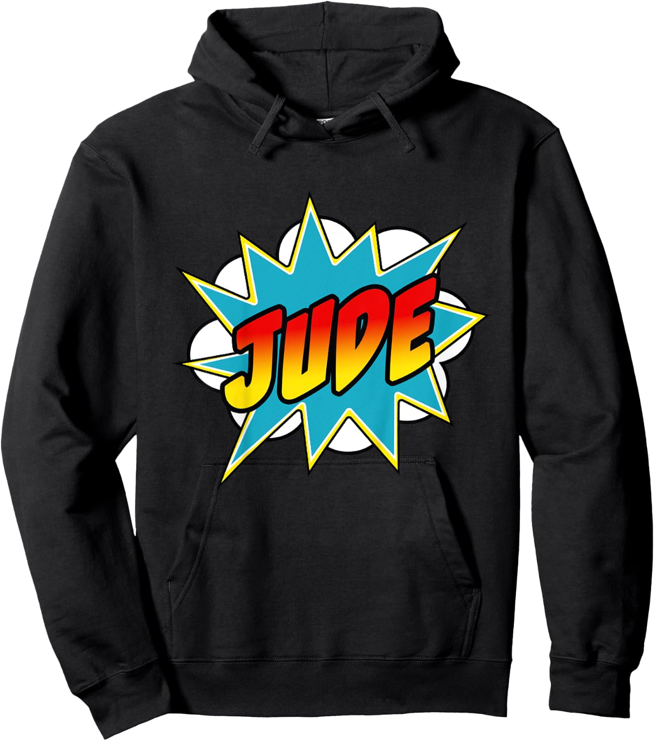 Kids Boys Jude Name Comic Book Superhero Hoodie - Hoodie | Black