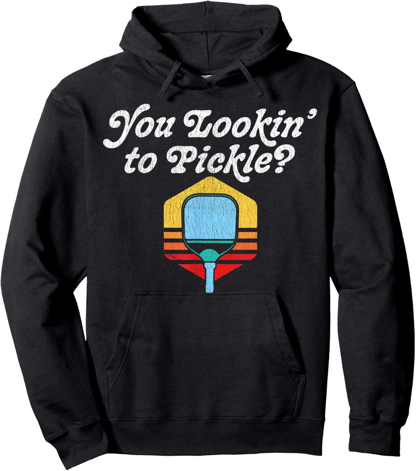 FIT2SERVE Gear - Positivity Through Laughter -Adults Retro Sports Black Small Hoodie - Hoodie | Black