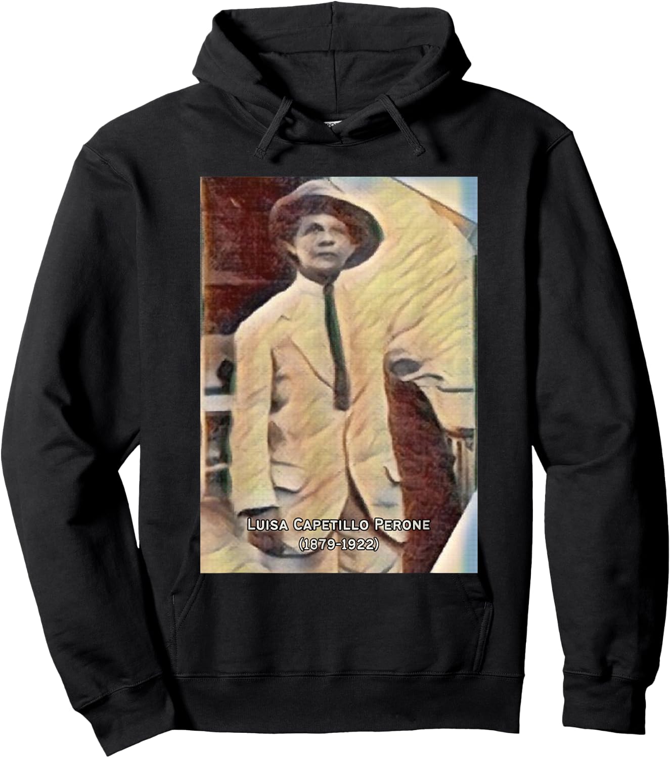 Luisa Capetillo Perone I Boricua I Puerto Rico I Hero Hoodie - Hoodie | Black