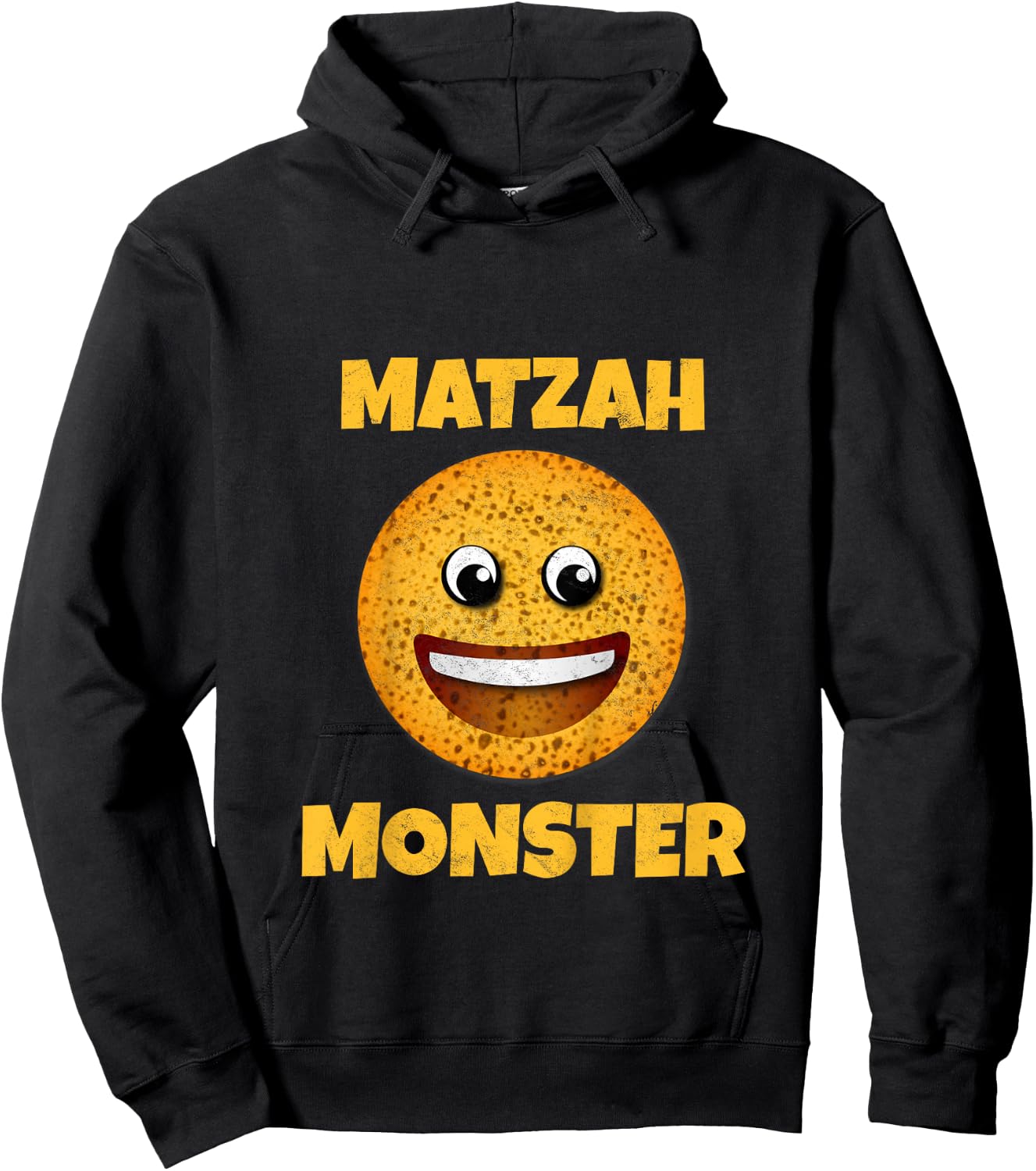 Matzah Monster Funny Passover Matzo Ball Pesach Seder Jewish Hoodie - Hoodie | Black