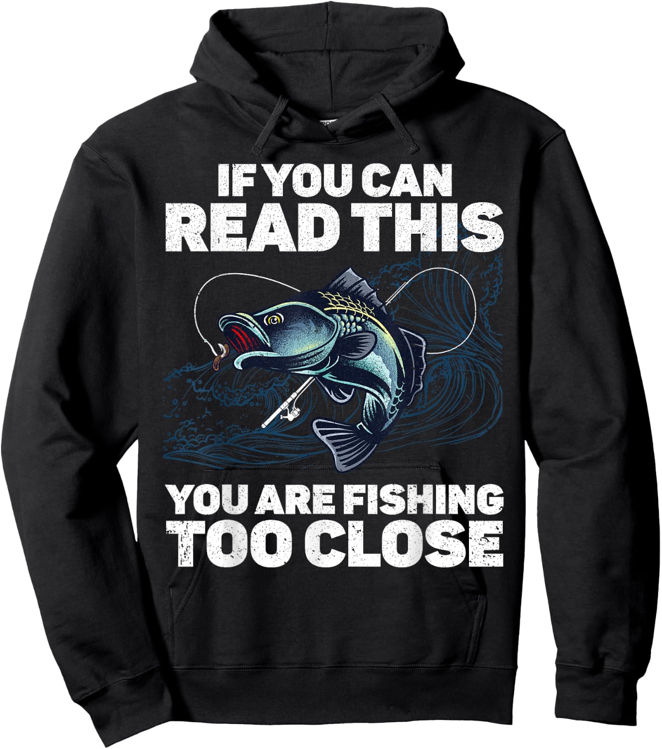 Funny Fishing Design Women Kids Fishes Fishing Lover Hoodie - Hoodie | Black