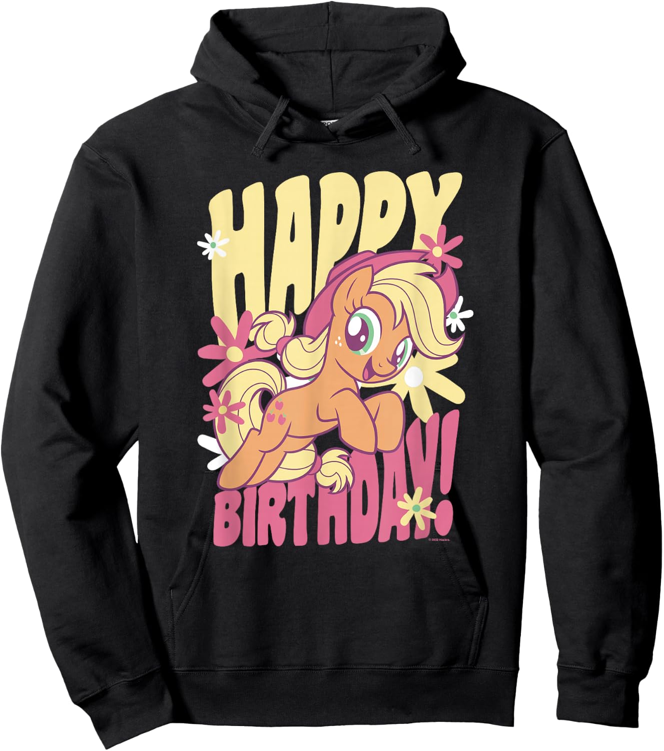 My Little Pony Birthday Applejack Smile Hoodie - Hoodie | Black
