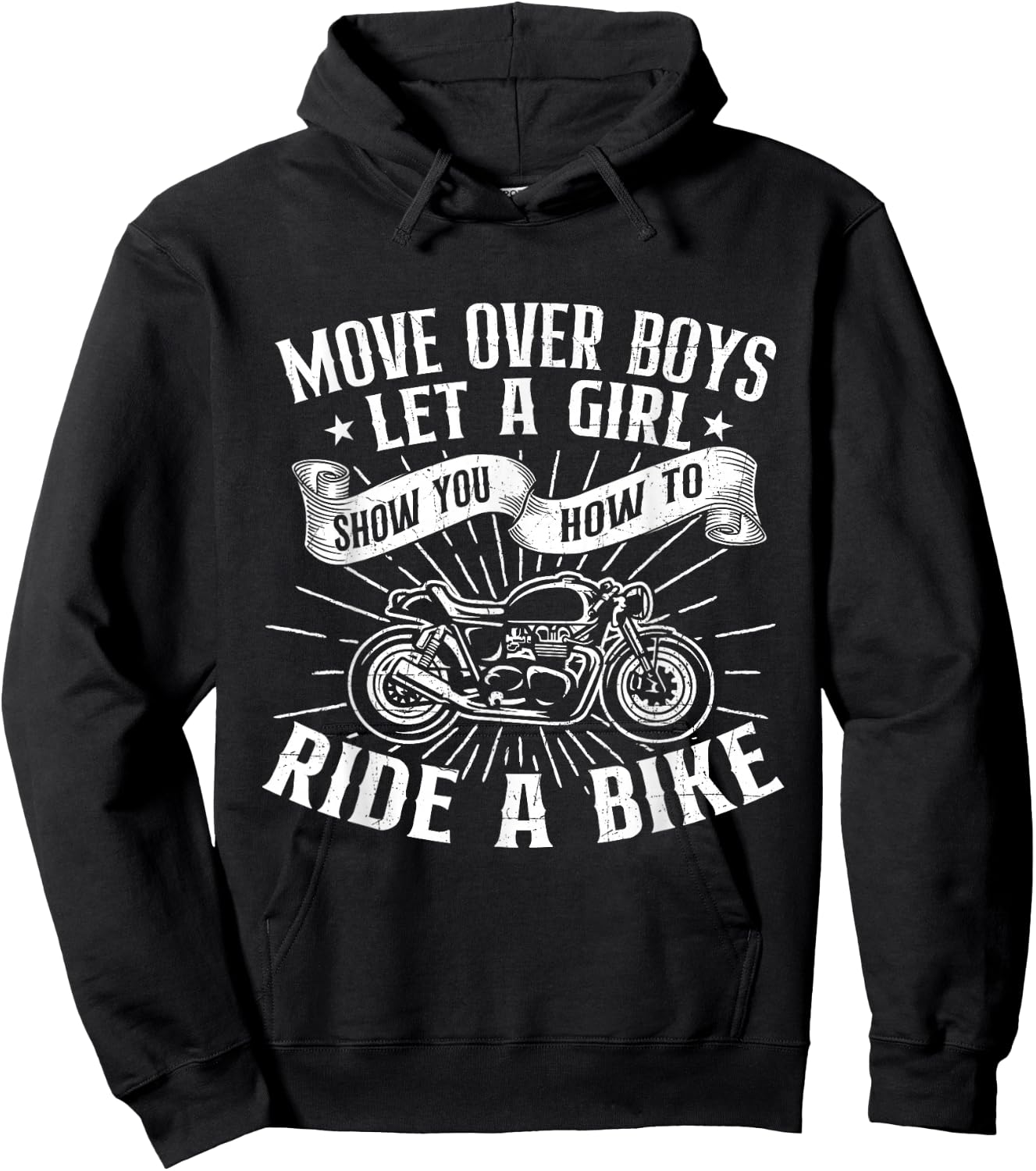 Let A Girl Show You How To Ride A Bike - Biker Motorcycling Hoodie - Hoodie | Black