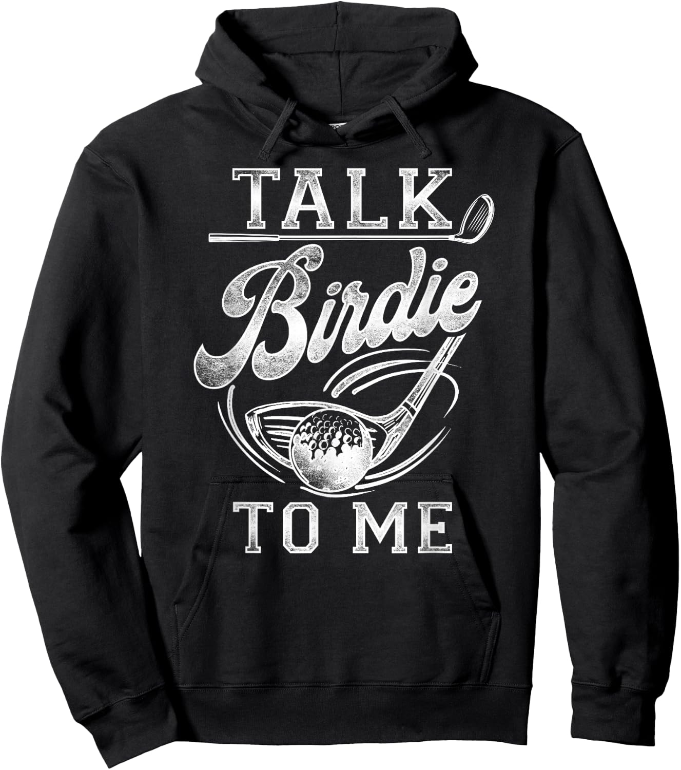 Golf Vintage Speak Birdie to Me Hoodie - Hoodie | Black