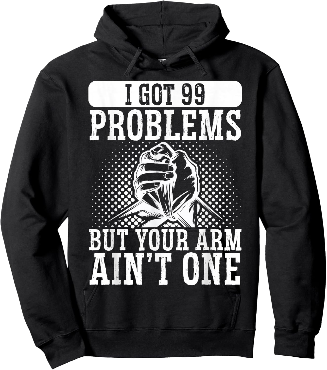 Wrist Turning Arm Wrestling Hoodie - Hoodie | Black