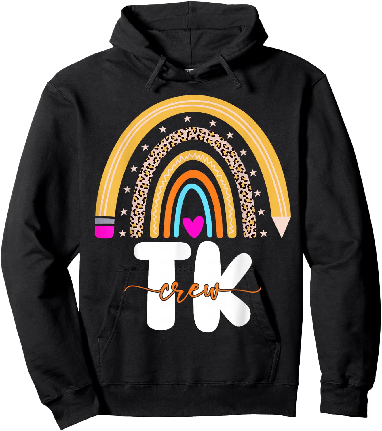 Team TK Transitional Kindergaten TK Crew Squad Teacher Kids Hoodie - Hoodie | Black