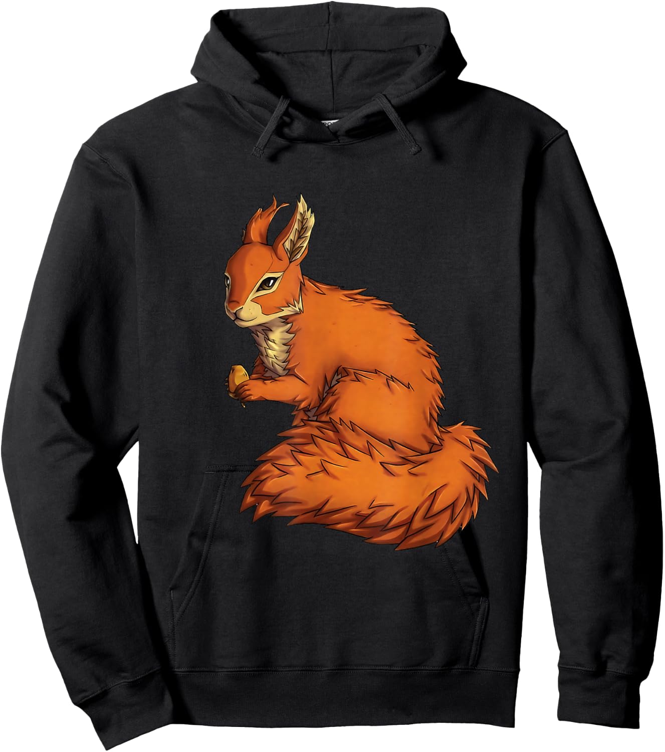 Funny Red Squirrel For Kids Men Women Pet Squirrel Lovers Hoodie - Hoodie | Black