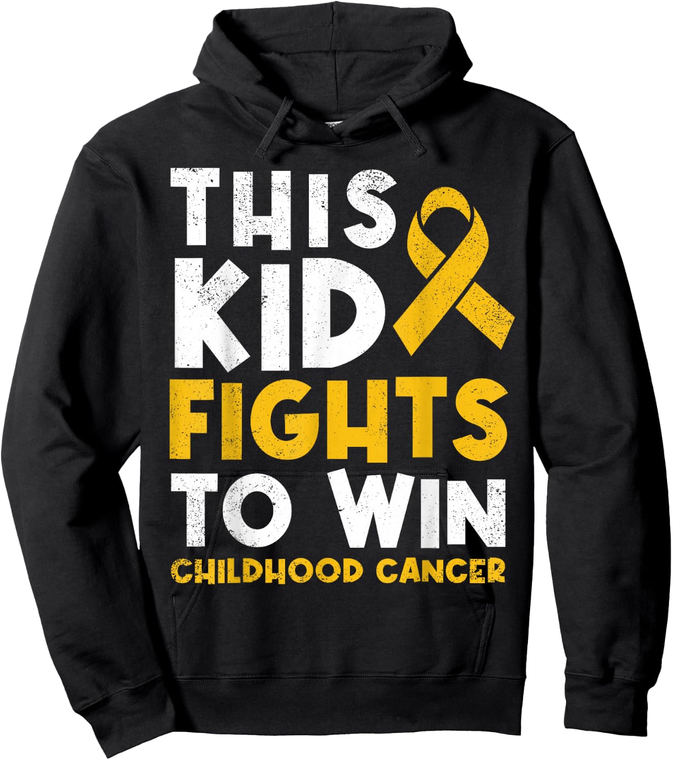 This Kid Fights To.Win Childhood Cancer Picked The Wrong Kid Hoodie - Hoodie | Black