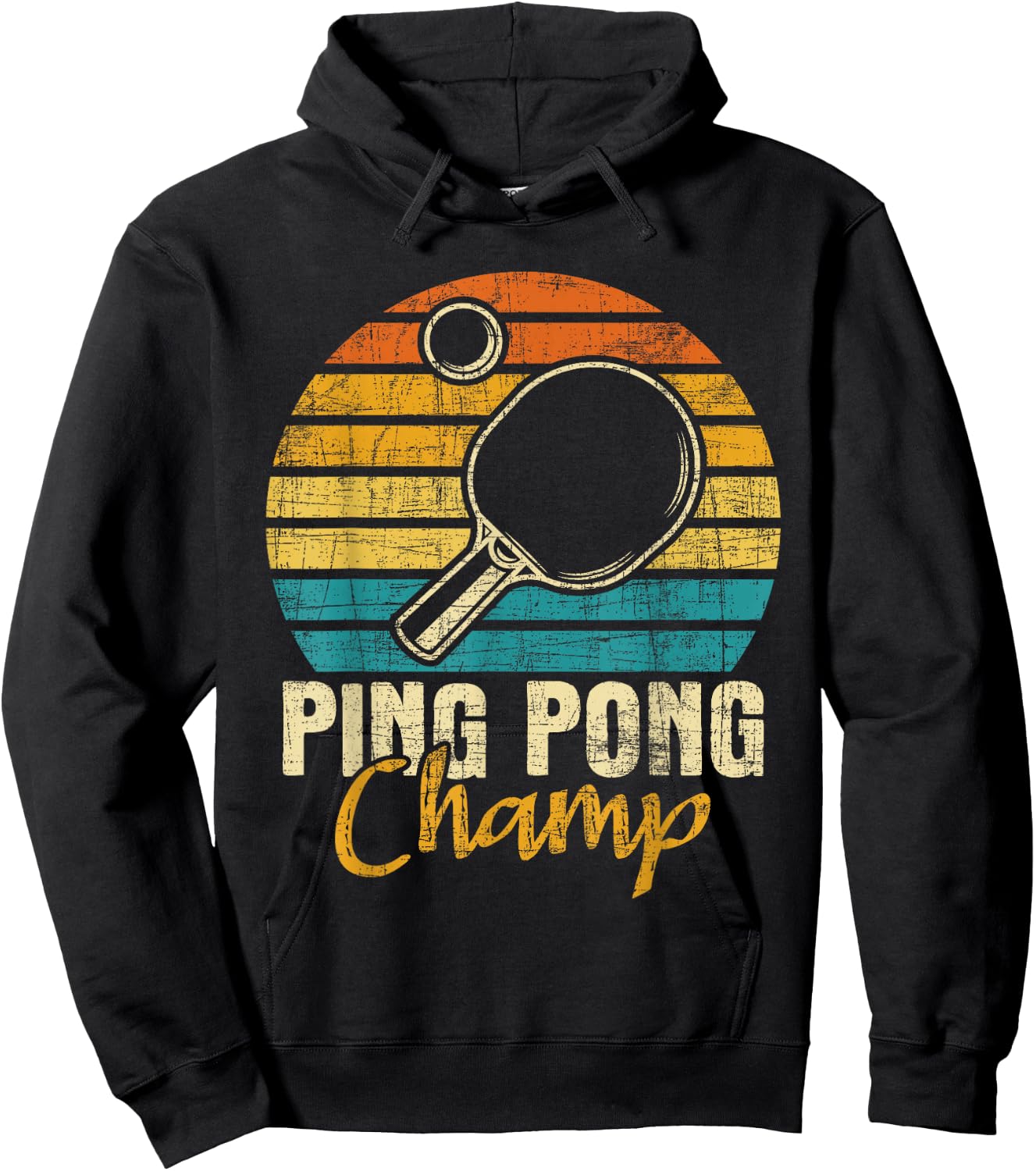 Ping Pong Champ - Table Tennis Player Sports Lover Hoodie - Hoodie | Black