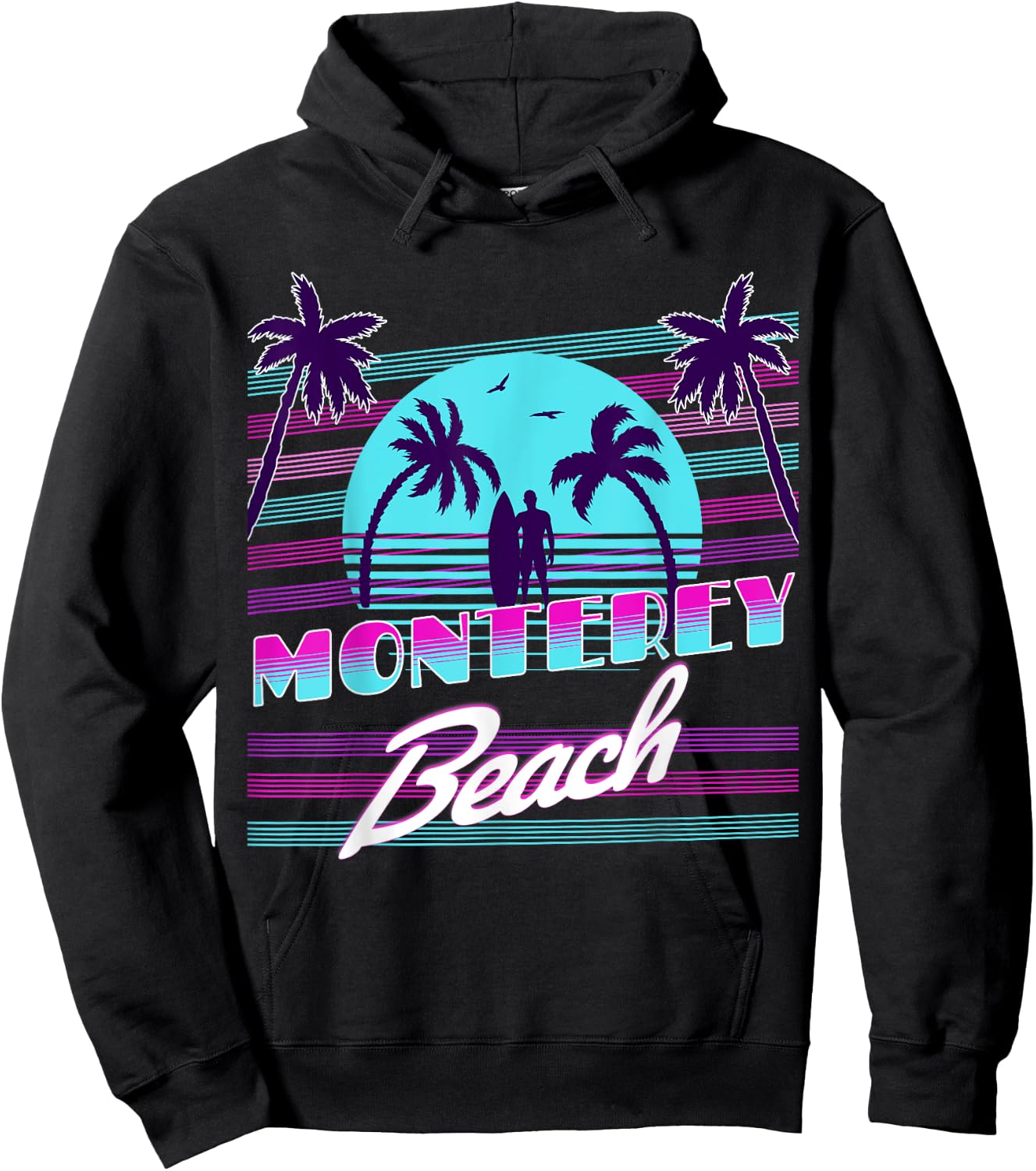 Monterey California Hoodie - Hoodie | Black
