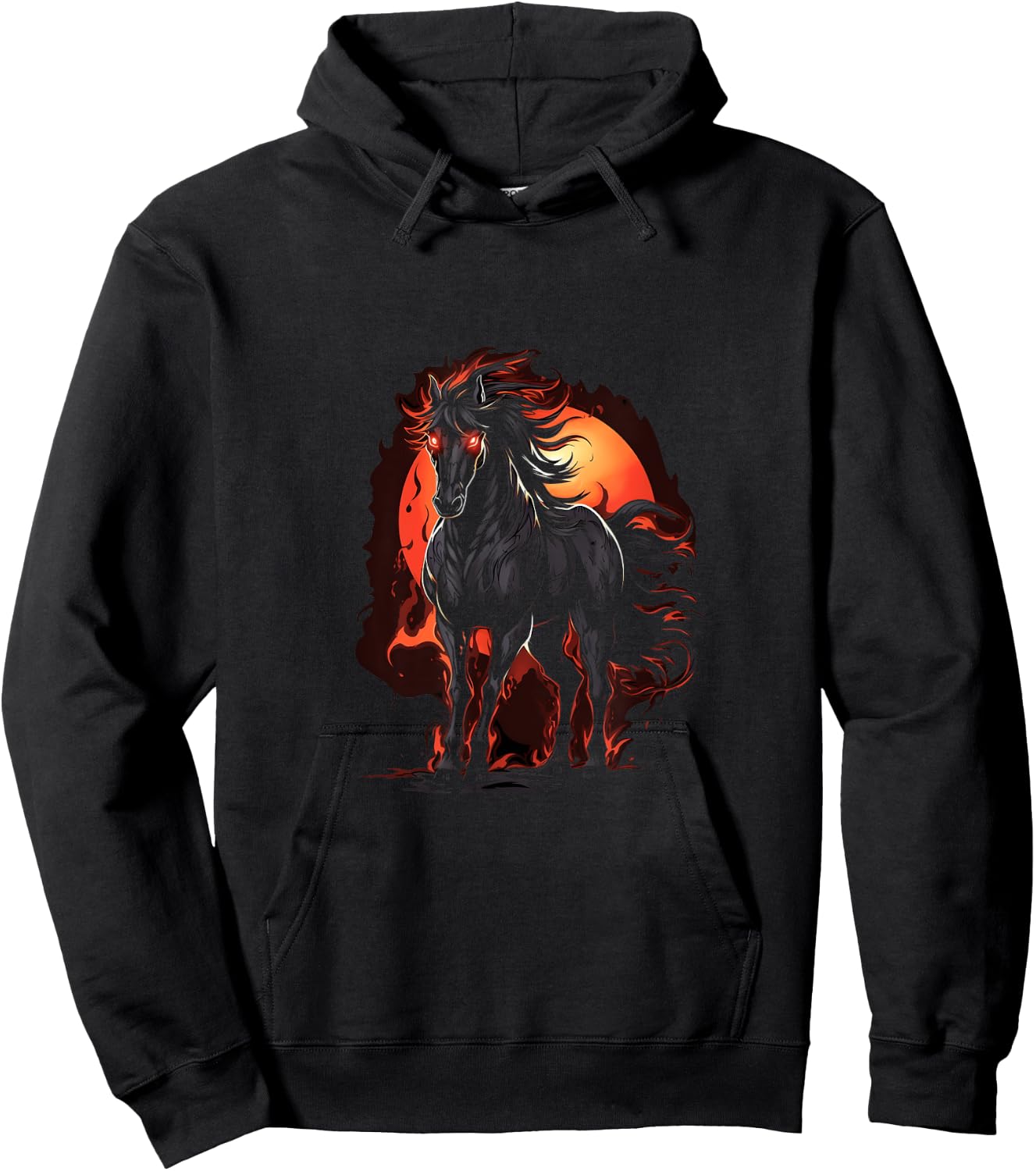 Gothic Horse Scary Dark Horses Animal Goth Hoodie - Hoodie | Black