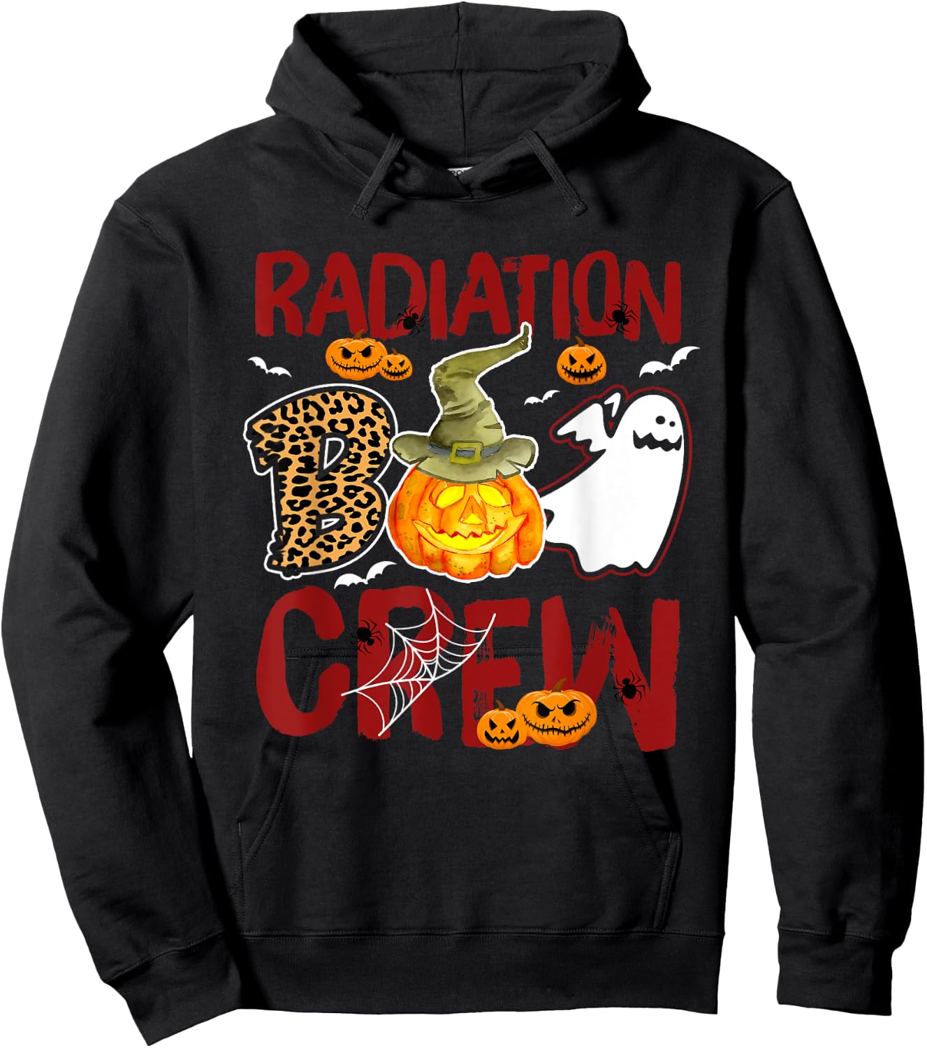 Radiation Boo Crew Halloween Radiation Therapist Matching Hoodie - Hoodie | Black