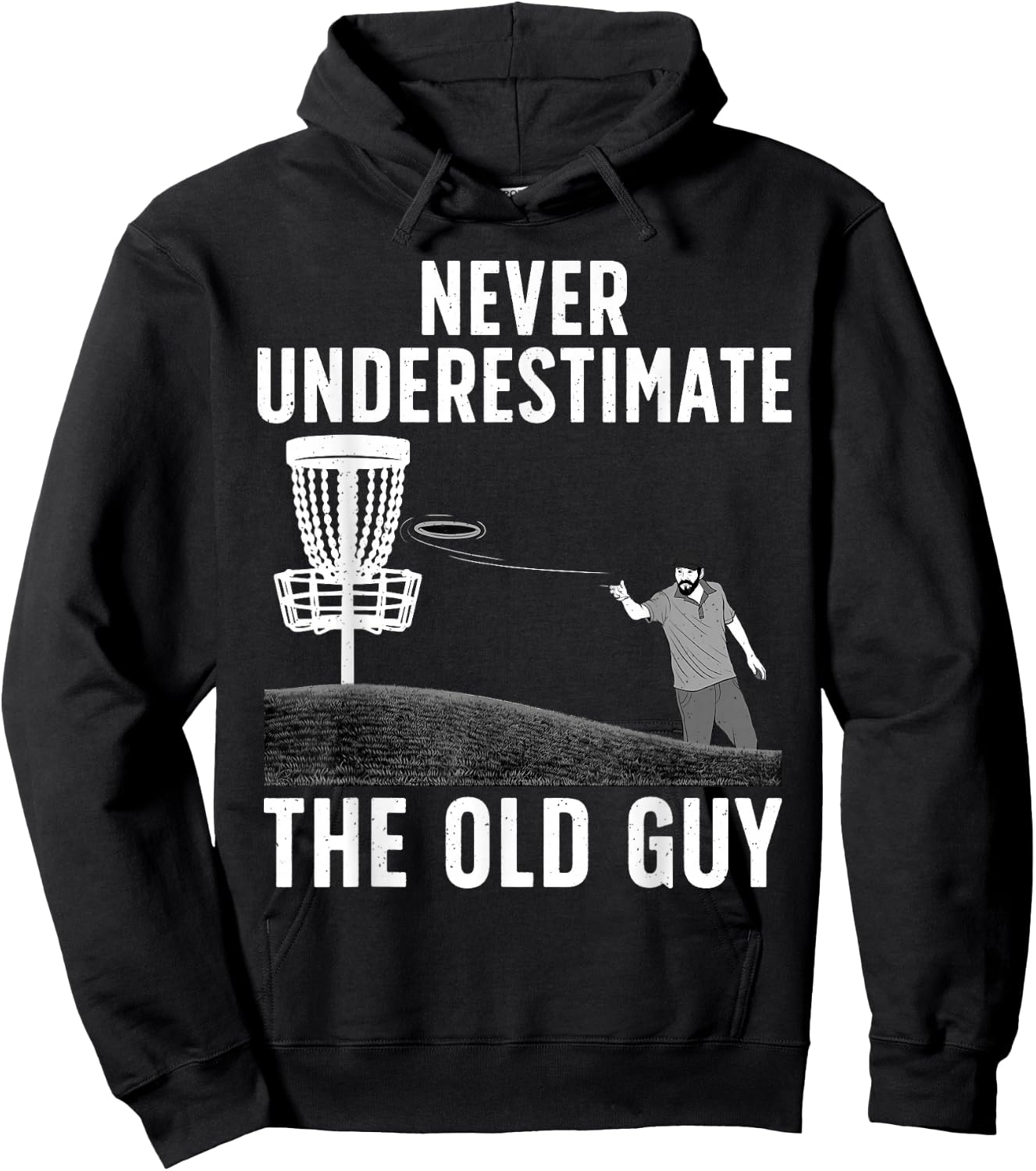 Cool Disc Golf Dad Grandpa Disc Golf Players Lovers Hoodie - Hoodie | Black