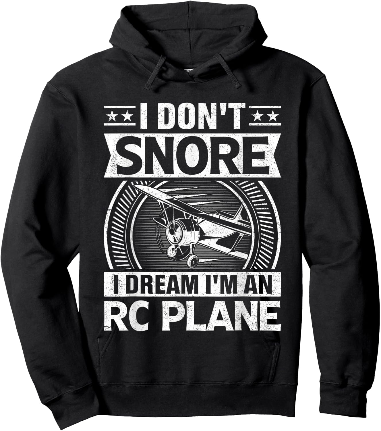 Model Plane Aircraft Don't Snore I Dream I'm an RC Plane Hoodie - Hoodie | Black
