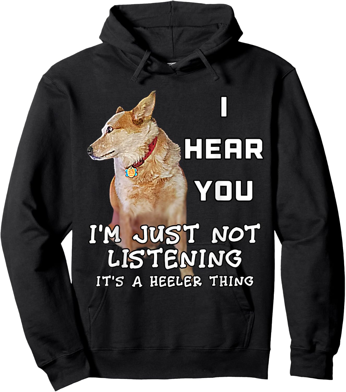Red Heeler Dog Owners Cattle Lovers Dog I Love Red Heelers Hoodie - Hoodie | Black
