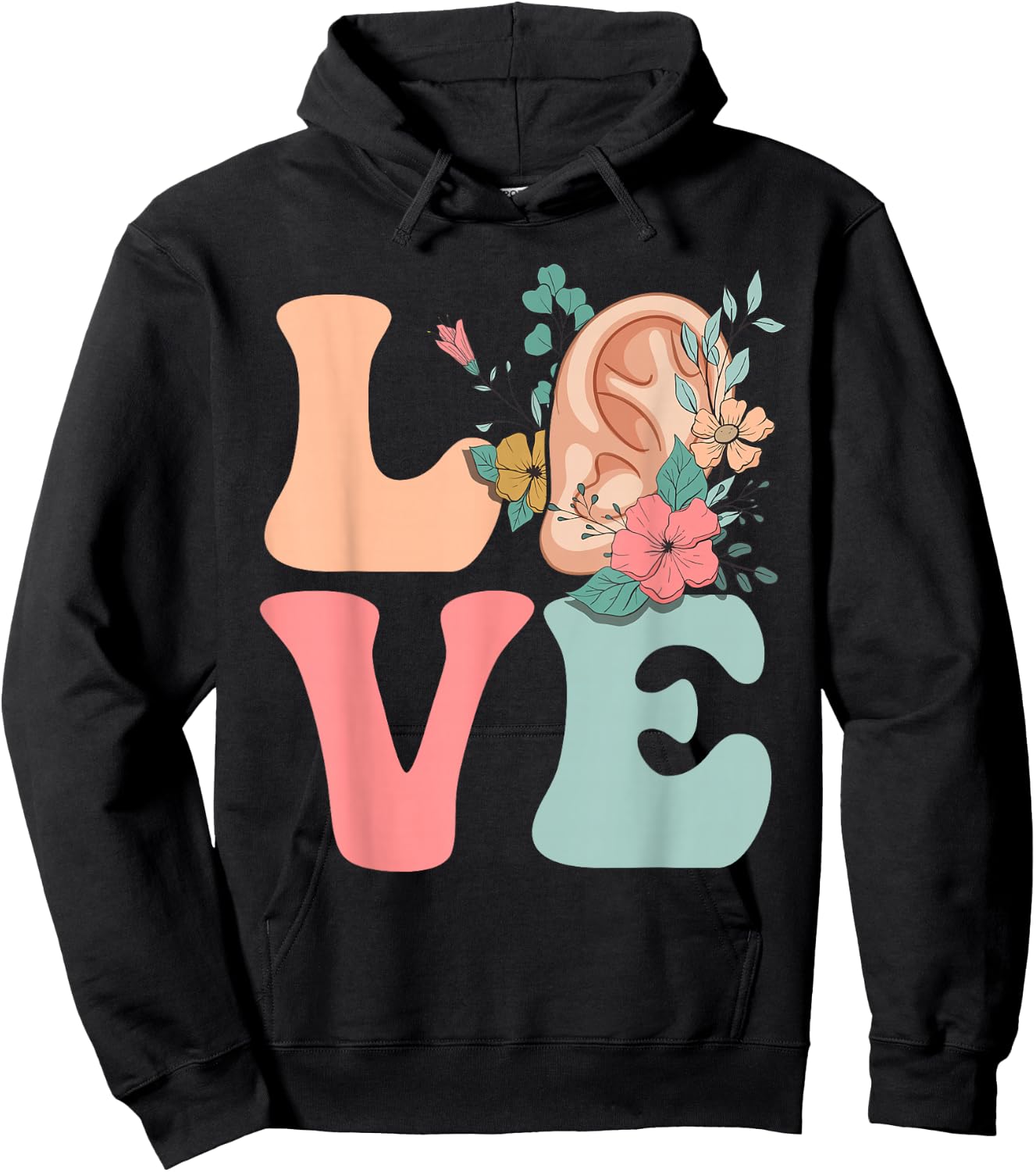 Audiologist Audiology Ear LOVE Hoodie - Hoodie | Black